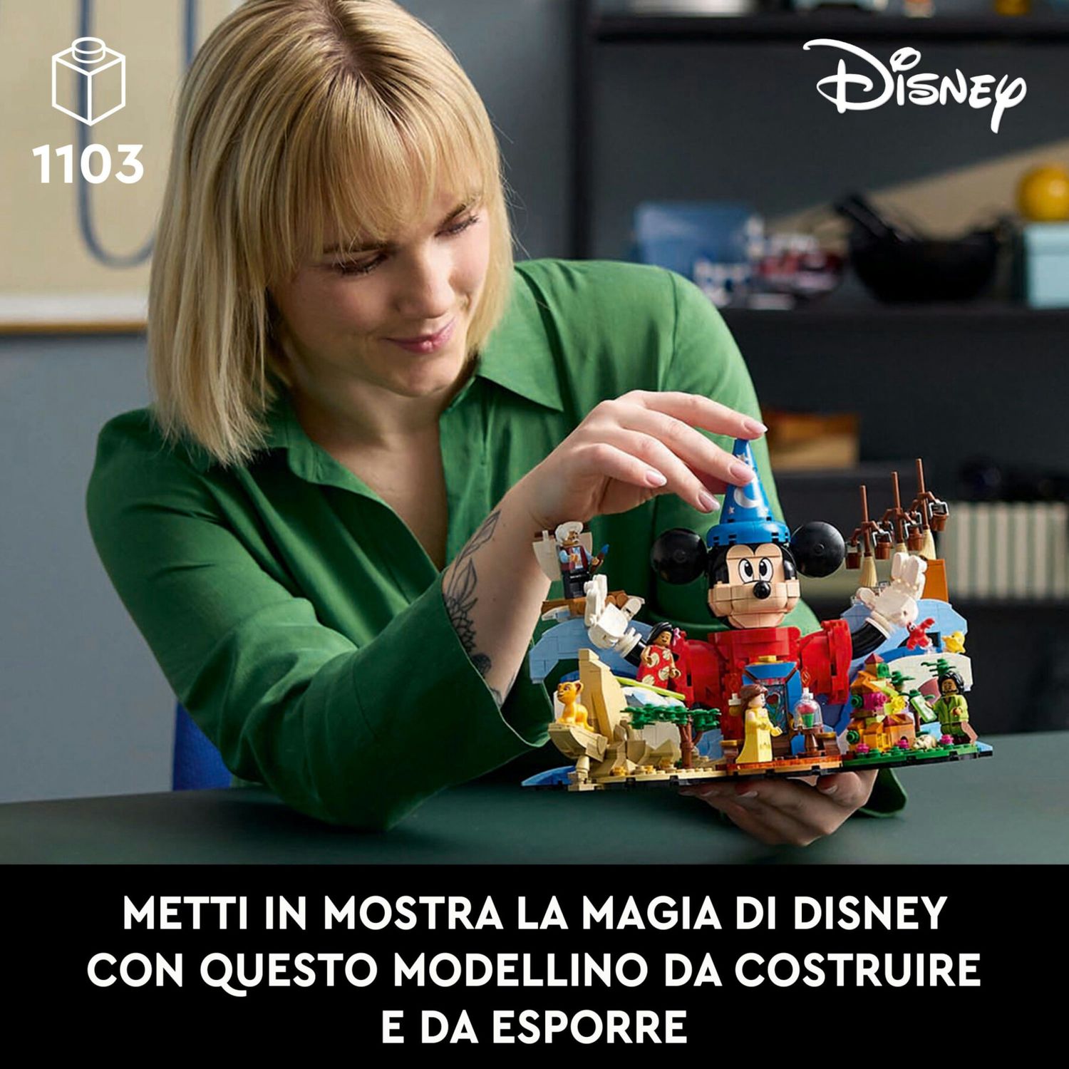 Lego ideas 21352 magia disney, set da collezione per adulti da costruire con personaggi dei film, idea regalo per uomo o donna - LEGO IDEAS, Disney, Lego