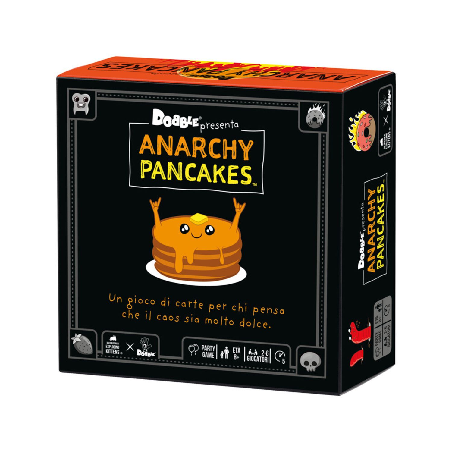 Dobble anarchy pancakes: gioco da tavolo divertente per tutta la famiglia - asmodee - ASMODEE