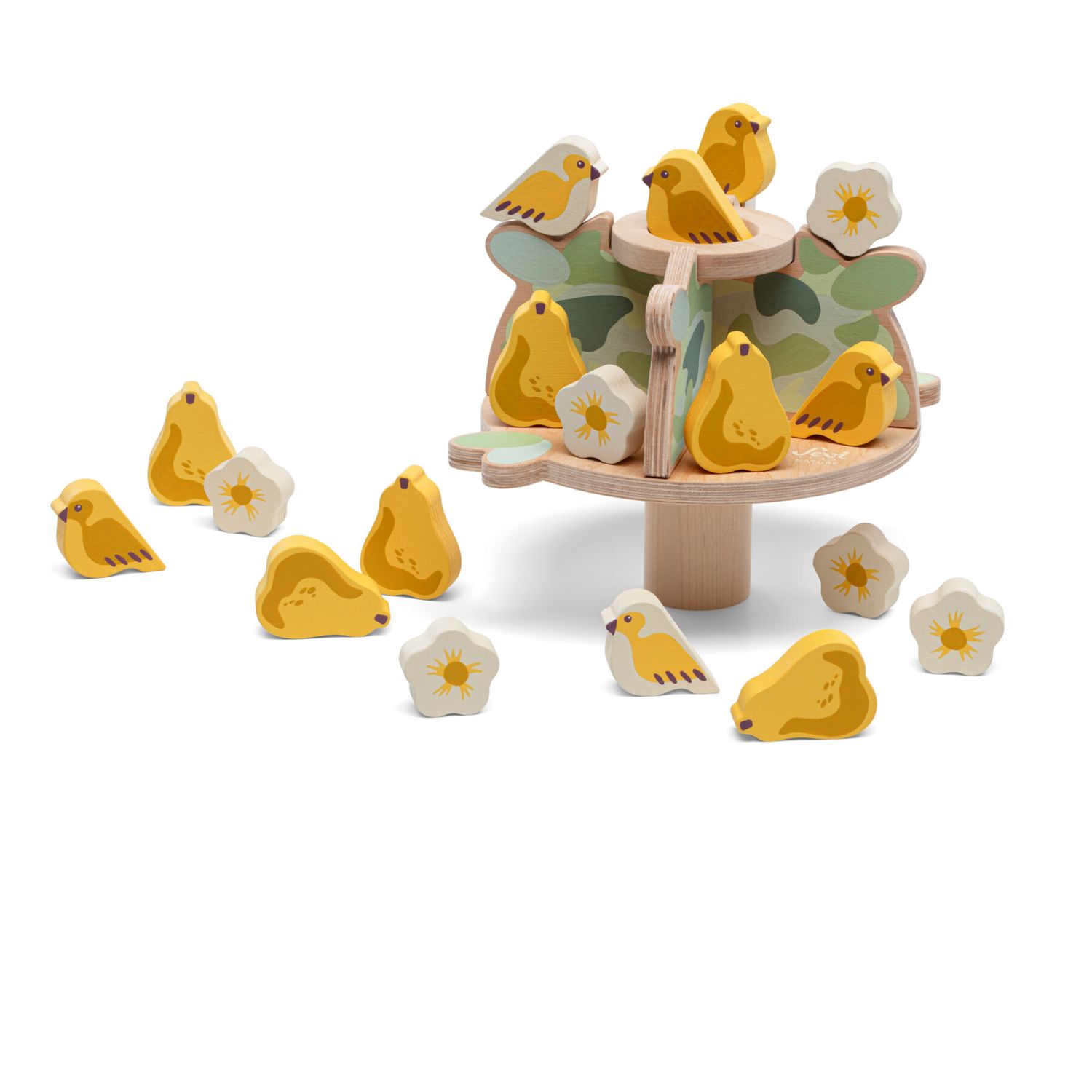 Gioco equilibrio e play set con elementi naturali - balance alberi e uccelli - sevi - Trudi