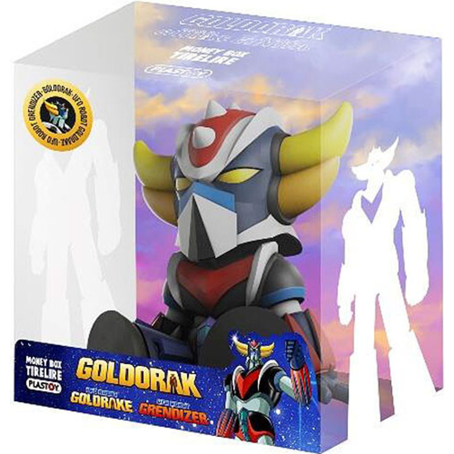 Salvadanaio goldrake - collezione pop e colorata - design unico - 