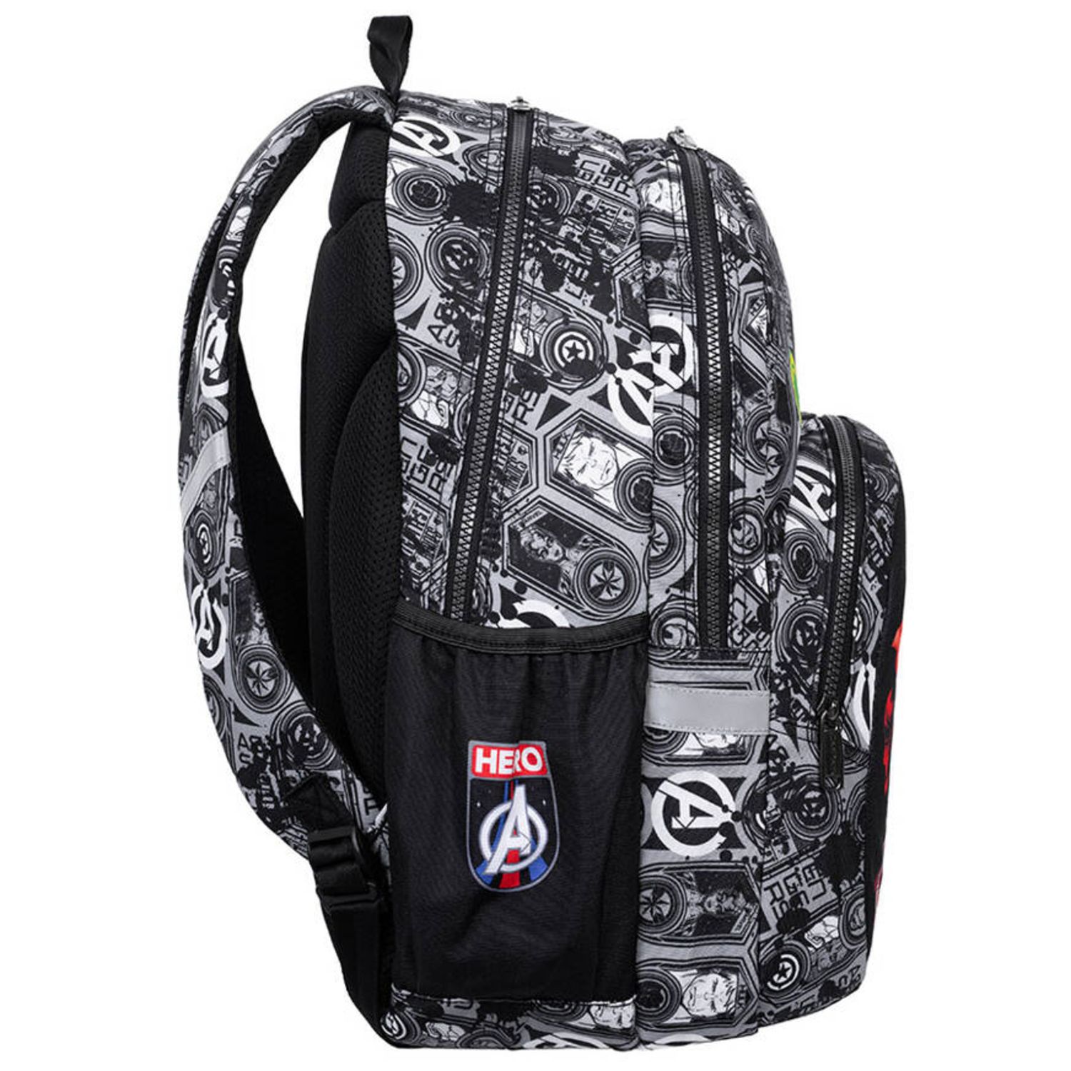 Zaino scuola avengers coolpack rider - scomparti ergonomici e tasche laterali - Avengers