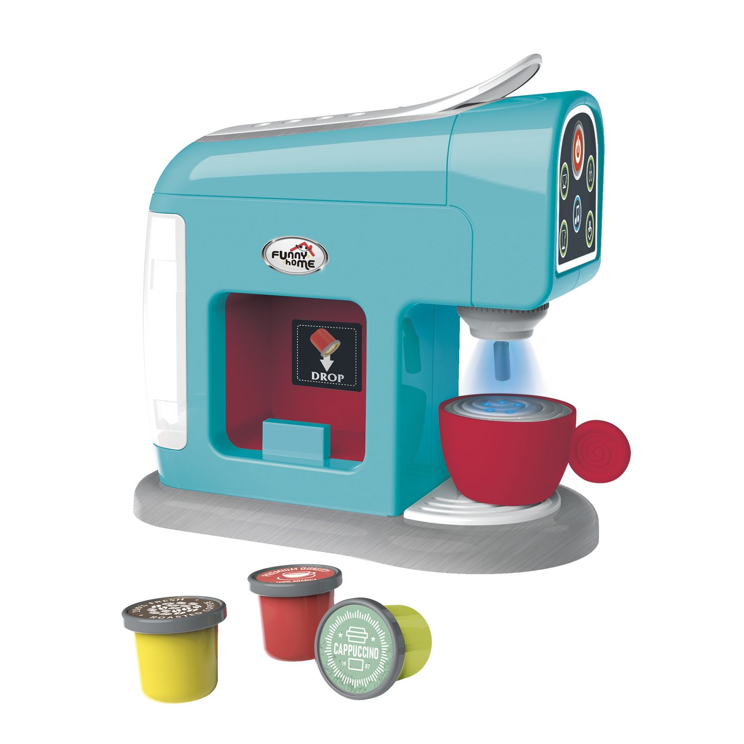 4 in 1 breakfast set per cucina giocattolo - include caffettiera, tostapane, frullatore e planetaria - funny home - FUNNY HOME, SUPERSTAR