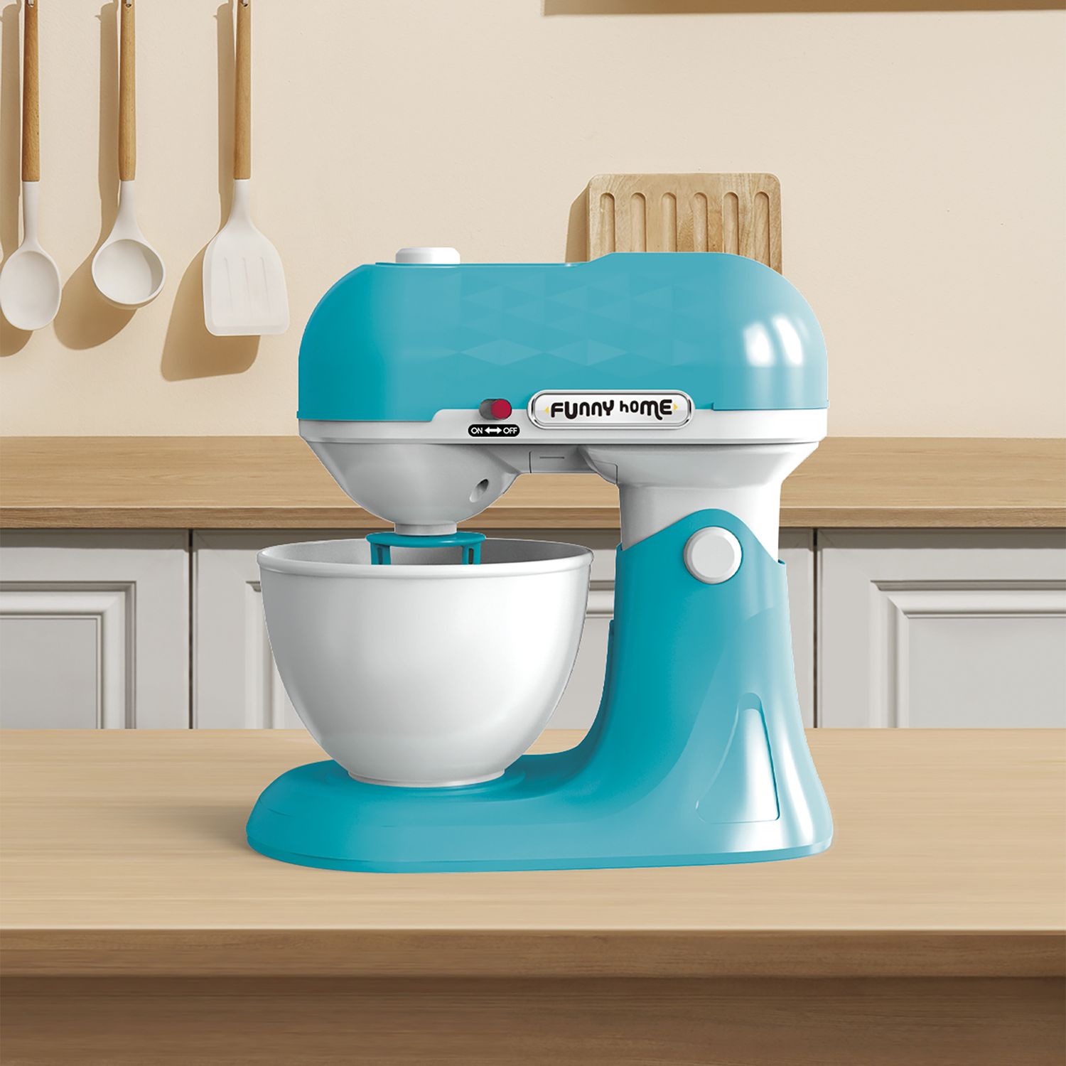 4 in 1 breakfast set per cucina giocattolo - include caffettiera, tostapane, frullatore e planetaria - funny home - FUNNY HOME, SUPERSTAR