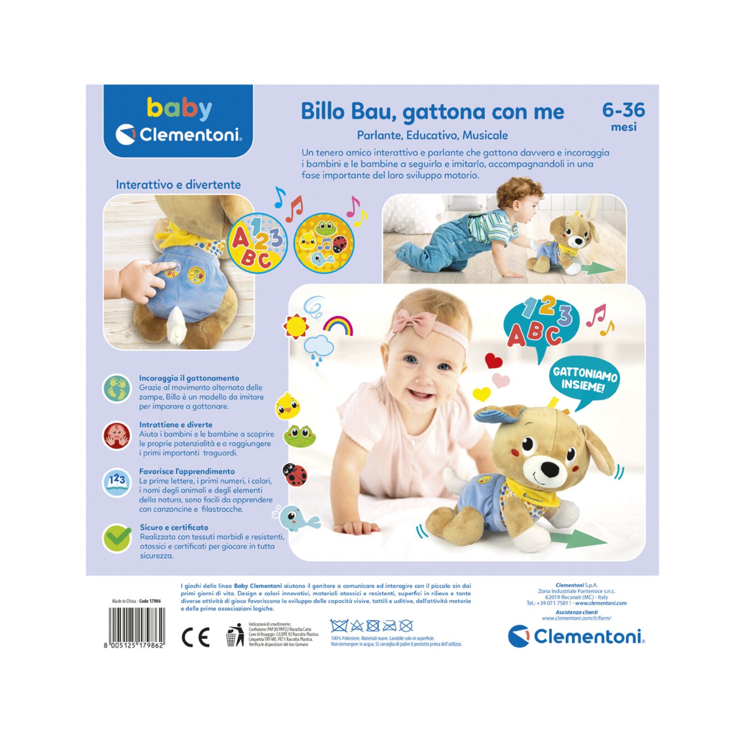 Baby clementoni - baby crawling character - BABY CLEMENTONI