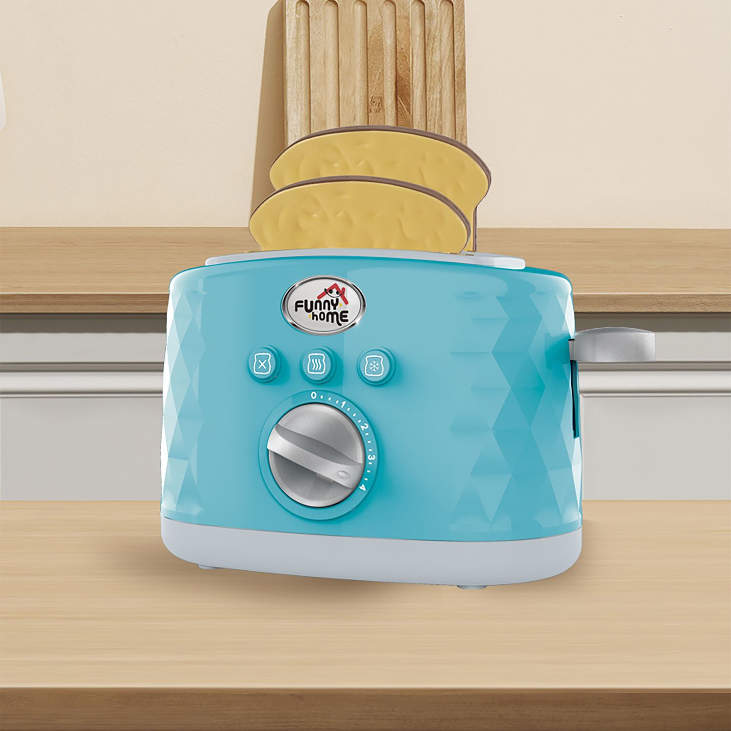 4 in 1 breakfast set per cucina giocattolo - include caffettiera, tostapane, frullatore e planetaria - funny home - FUNNY HOME, SUPERSTAR