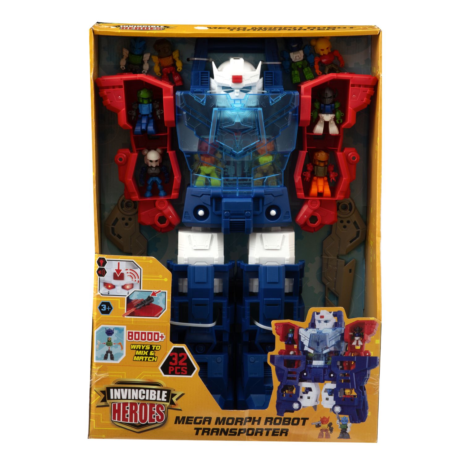 Exobot transformer robot - inclusi 24 soldatini - INVINCIBLE HEROES, SUPERSTAR