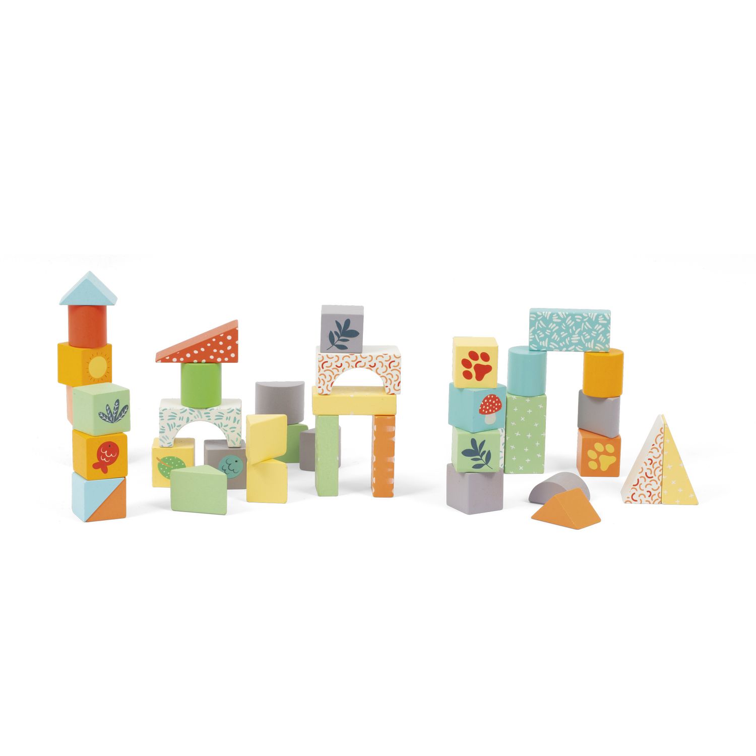 Carrellino primi passi con costruzioni in legno - wood "n" play - WOOD 'N' PLAY