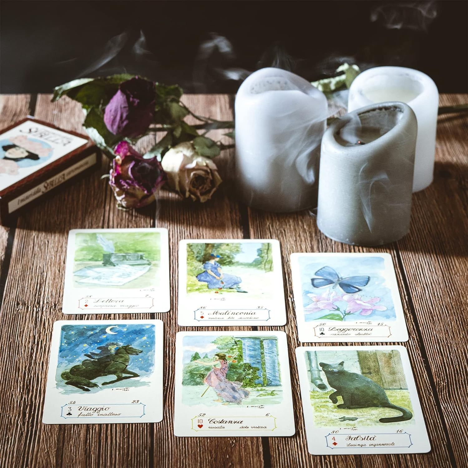 Tarocchi dal negro 43003-i misteri della sibilla - 54 carte illustrate con libretto - 