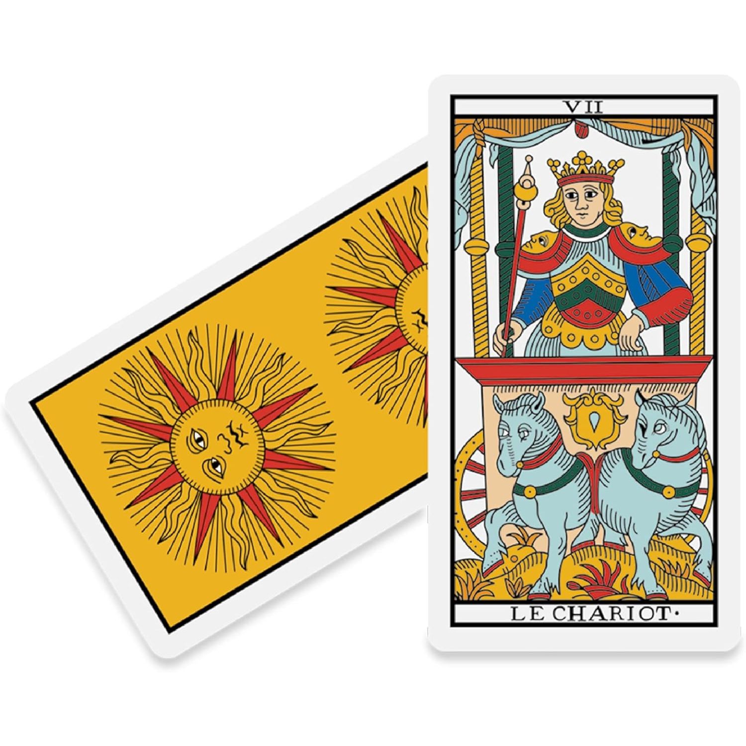 Tarocchi tradizionali dal negro - tarot de marseille di carlo bozzelli con libretto in italiano - 78 carte - 