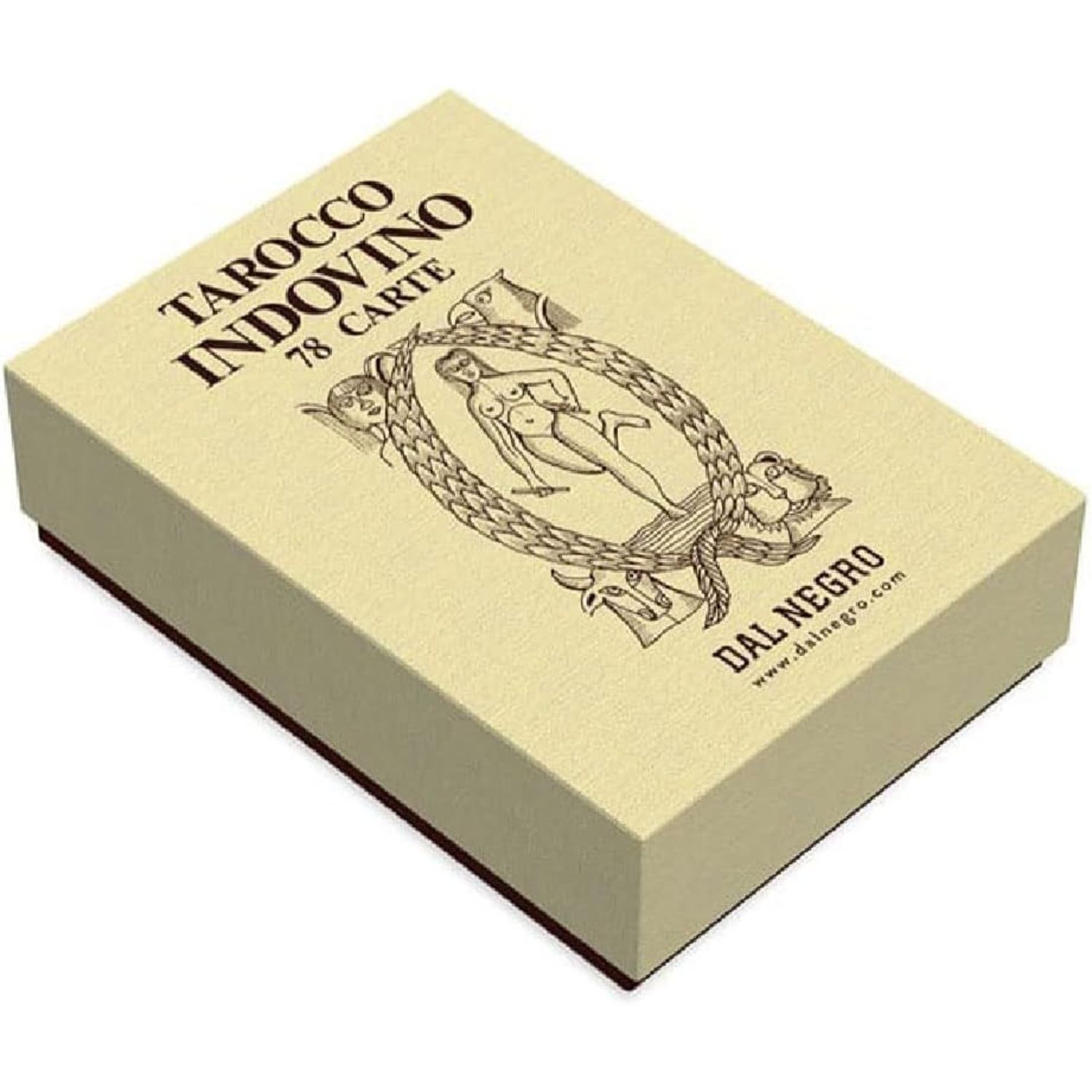 Tarocco indovino 78 carte - mazzo di tarocchi made in italy per lettura profonda - 14+ - colore beige - 