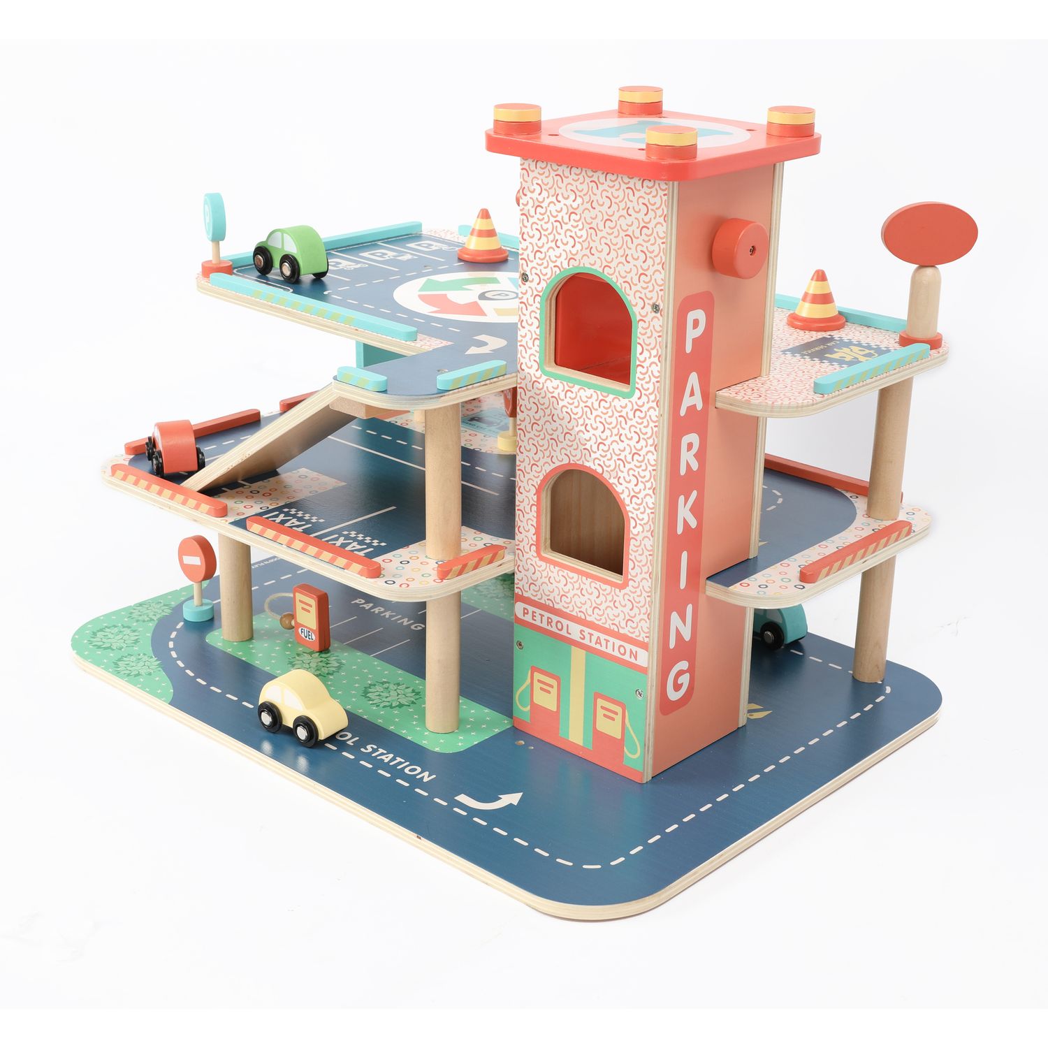 Garage a tre piani in legno - wood "n" play - WOOD 'N' PLAY