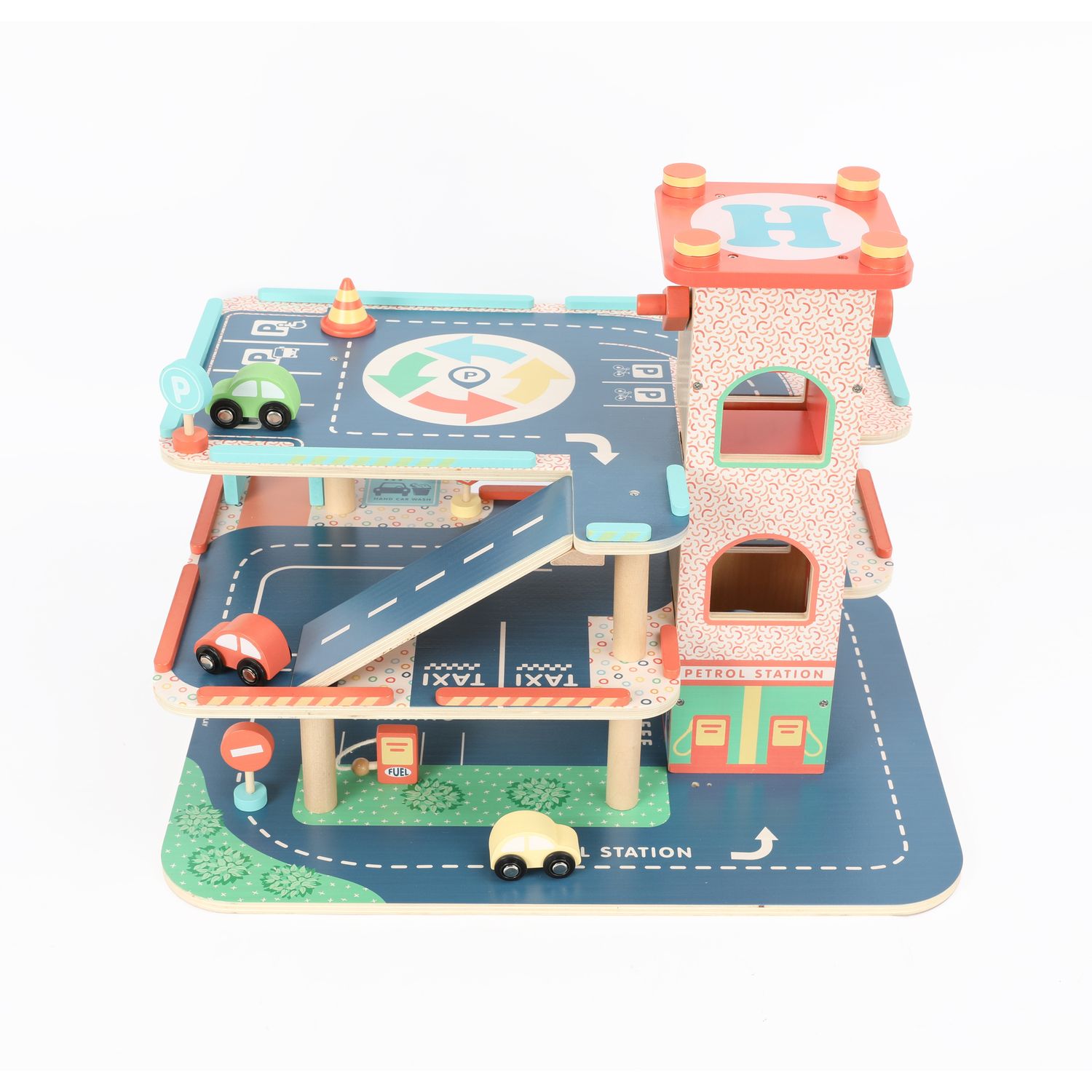 Garage a tre piani in legno - wood "n" play - WOOD 'N' PLAY