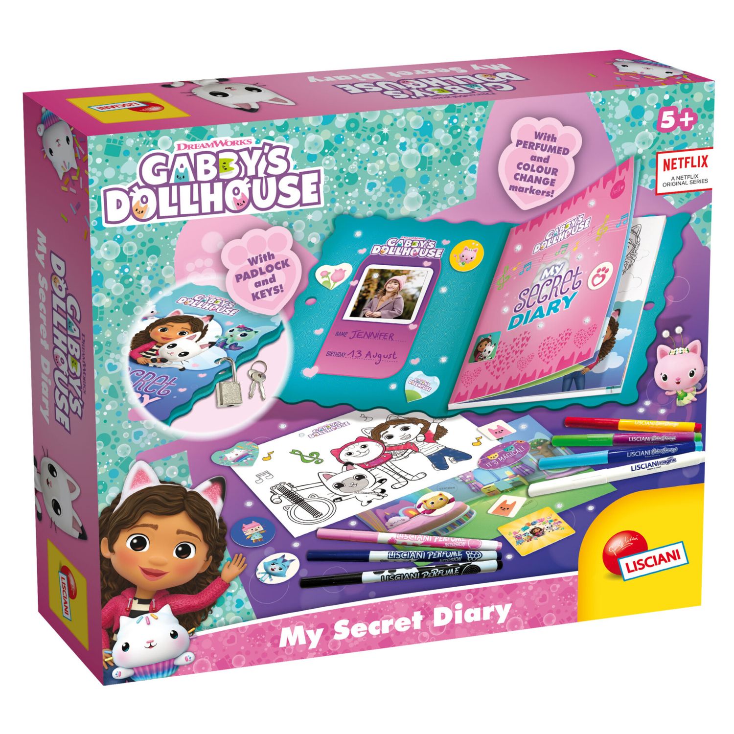 Il mio diario segreto di gabby  -  gabby's dollhouse - LISCIANI