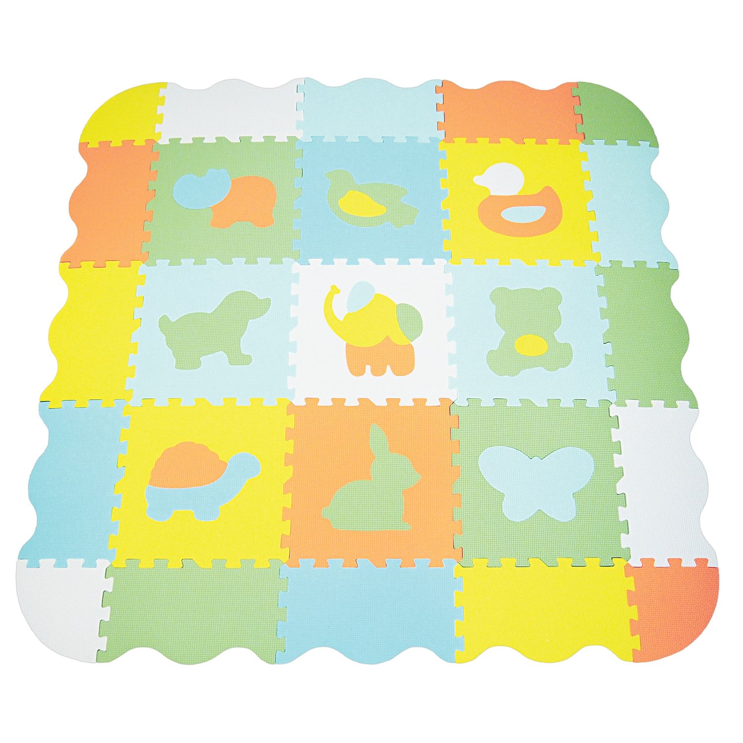 Tappeto puzzle activity con 50 palline, 9 pezzi, doppio utilizzo per area gioco - BABY SMILE, SUPERSTAR