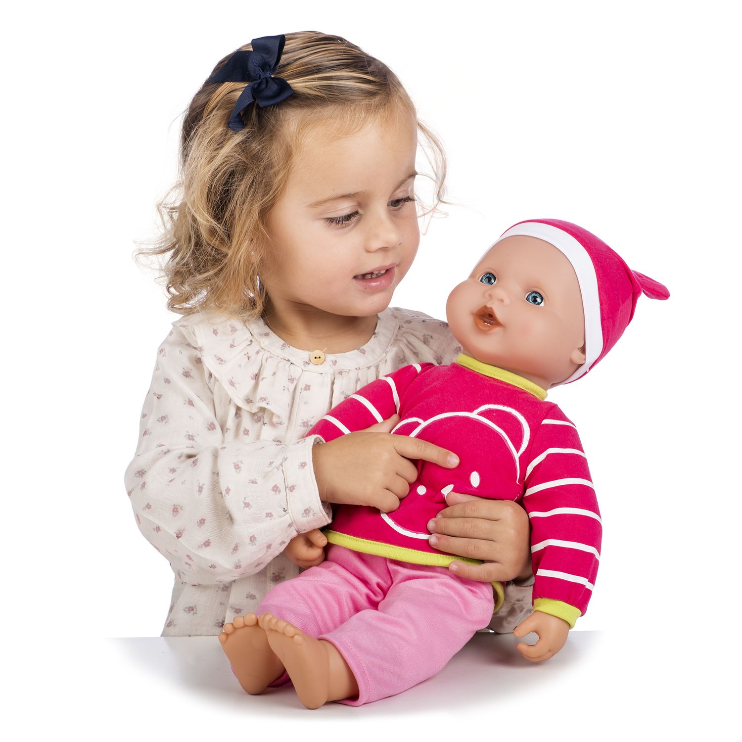 Bambola primi dentini 46 cm con corpo morbido e prime parole - love bebè - LOVE BEBÈ