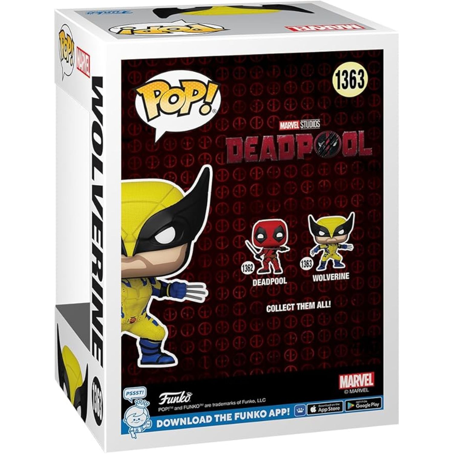 Funko pop - marvel wolverine & deadpool - wolverine - 1363 - MARVEL