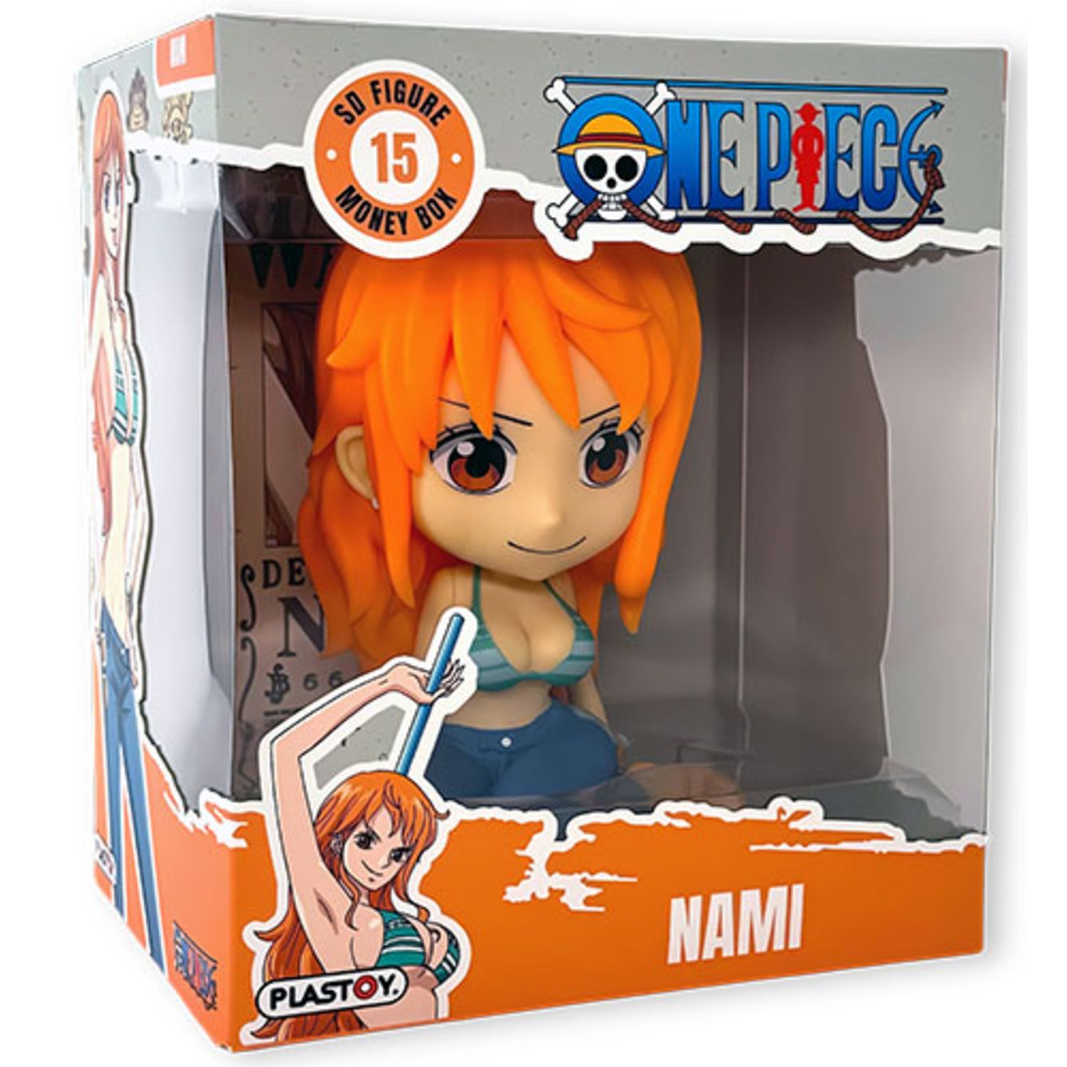 Salvadanaio one piece nami plastoy pop colorato – collezione vivace e adorabile - ONE PIECE