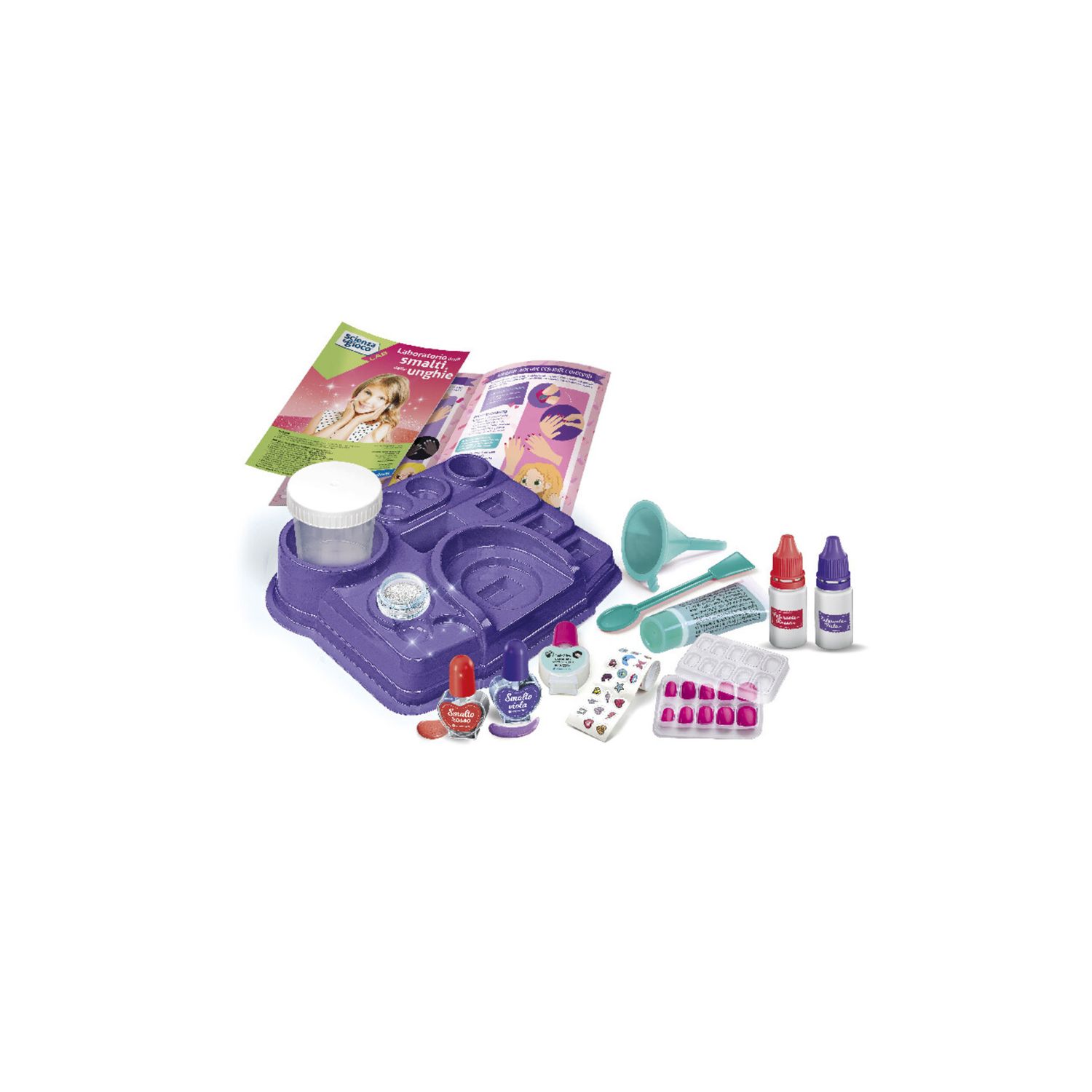 Scienza e gioco lab - laboratorio degli smalti e delle unghie - clementoni - CLEMENTONI