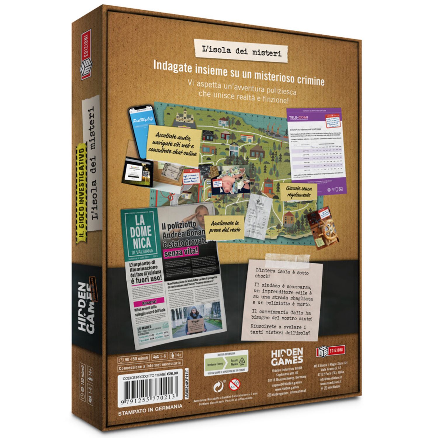Hidden games luogo del reato - l'isola dei misteri - ms edizioni - 