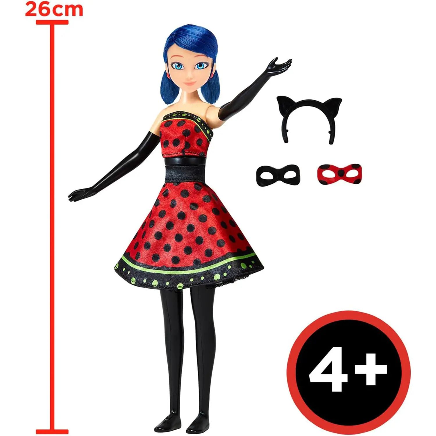 Miraculous bambola ladybug trasformazione 2 in 1 - lady noire e bugnoire - +3 anni - MIRACOLOUS, BANDAI