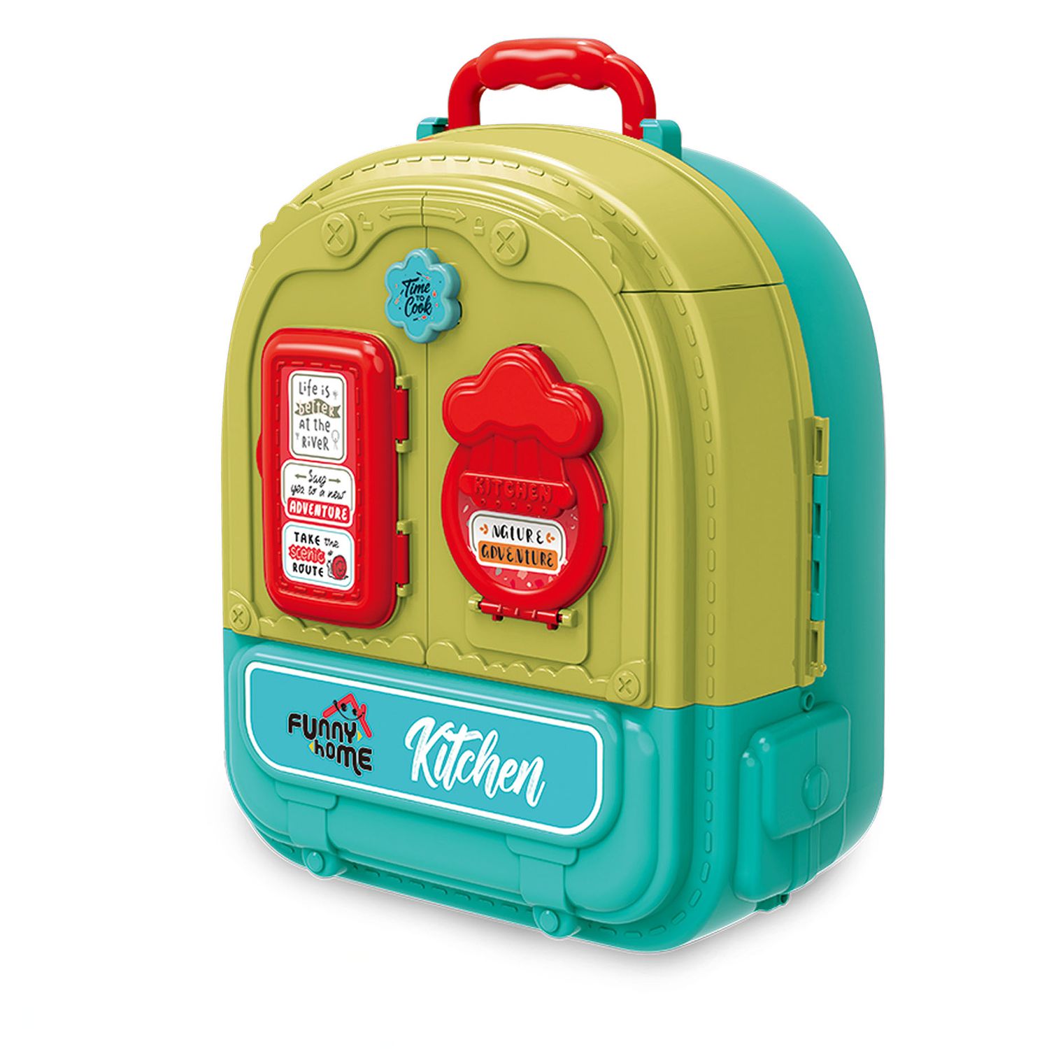 Valigetta playset cucina funny home - doppio playset con cucina e zona pranzo - FUNNY HOME