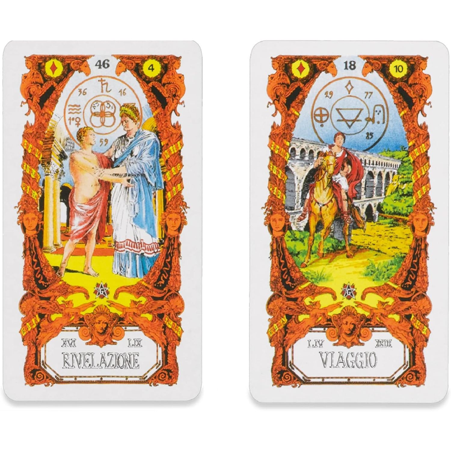 Dal negro - l'oracolo della sibilla, mazzo di tarocchi originali con libretto  - ideale per principianti e avanzati - 