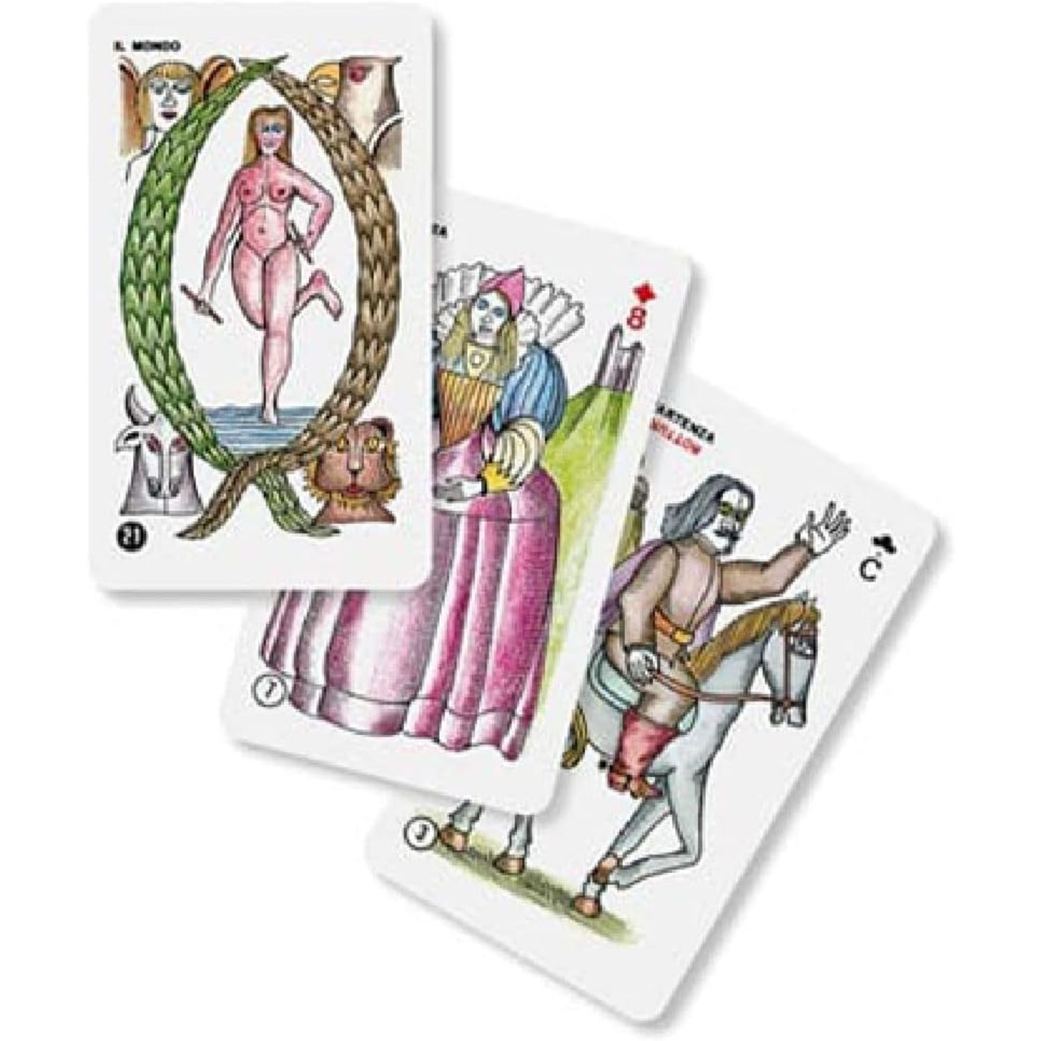 Tarocco indovino 78 carte - mazzo di tarocchi made in italy per lettura profonda - 14+ - colore beige - 