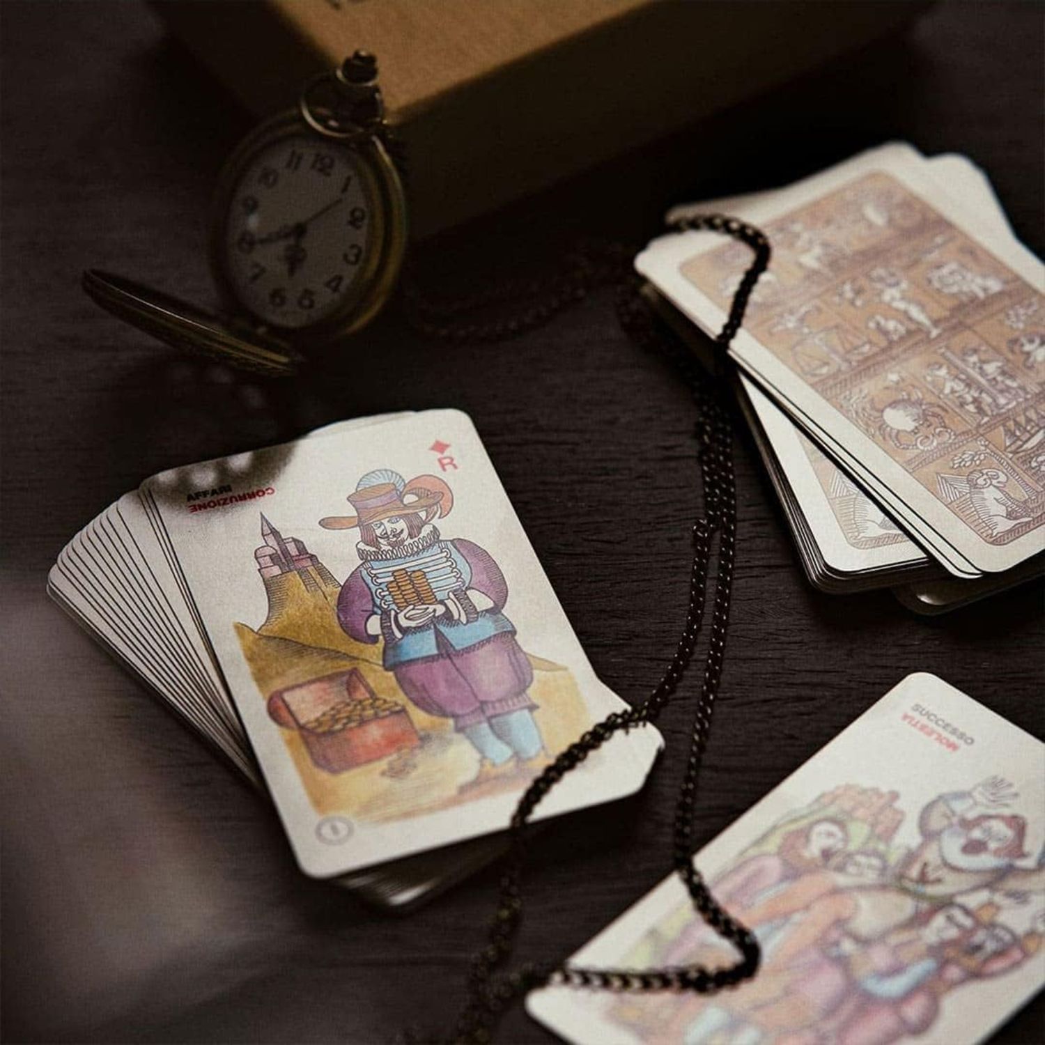 Tarocco indovino 78 carte - mazzo di tarocchi made in italy per lettura profonda - 14+ - colore beige - 