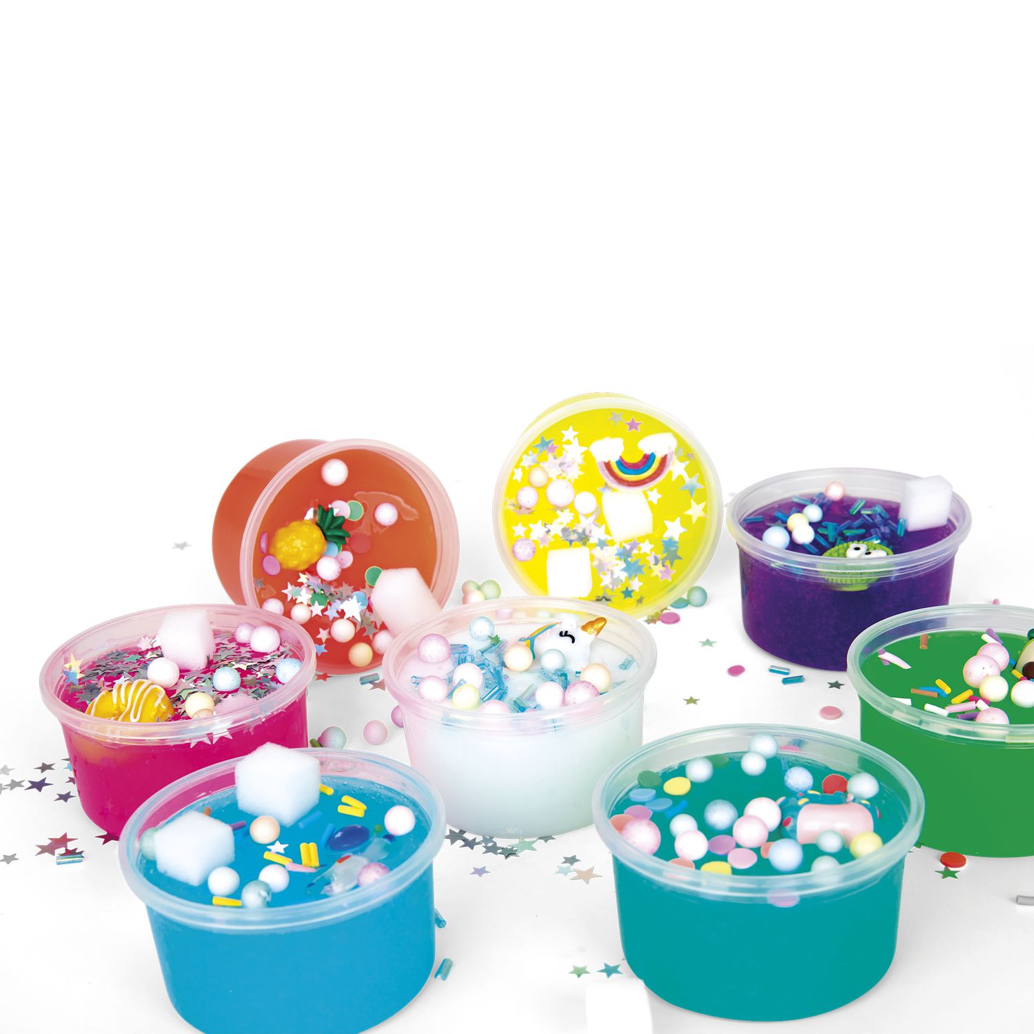 Squish & mix combo - set creativo di slime e butter dough con decorazioni - crea mania - CREA MANIA, SUPERSTAR