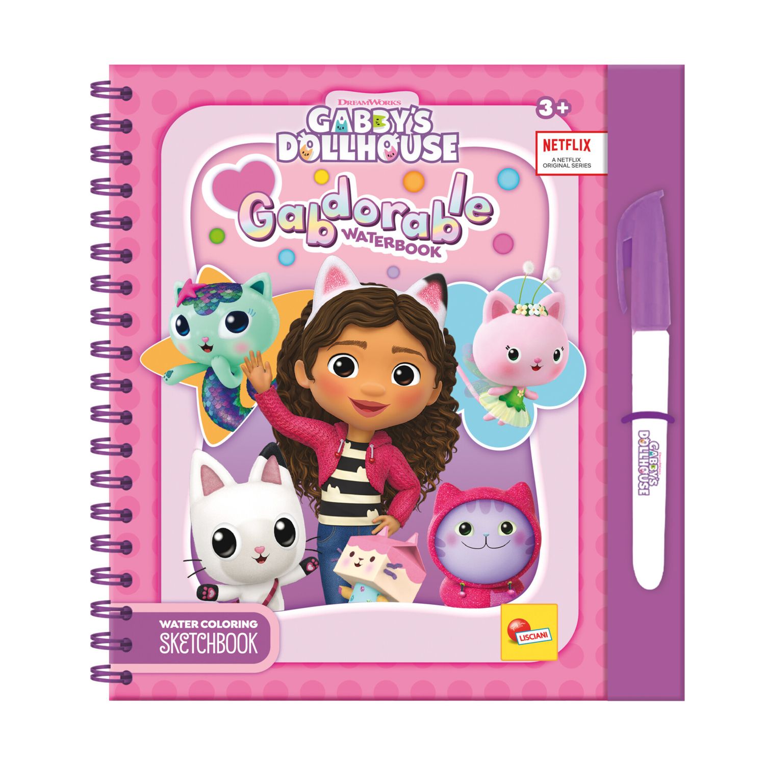 Sketchbook meow-mazing waterbook di gabby  -  gabby's dollhouse - LISCIANI