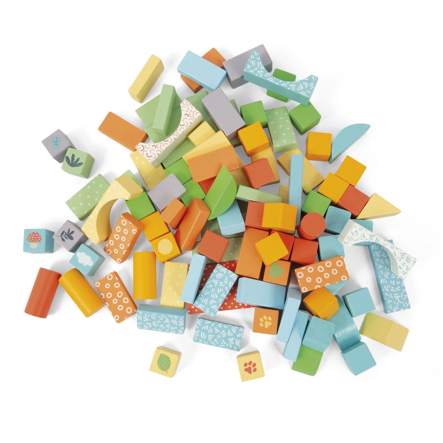 100 blocchi da costruzione in legno - wood "n" play - WOOD 'N' PLAY