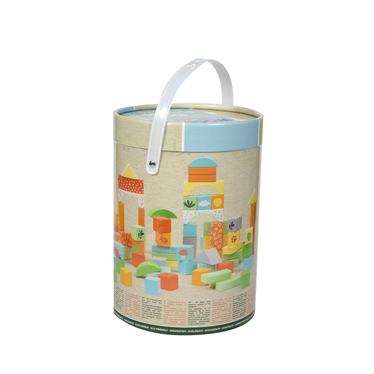 100 blocchi da costruzione in legno - wood "n" play - WOOD 'N' PLAY