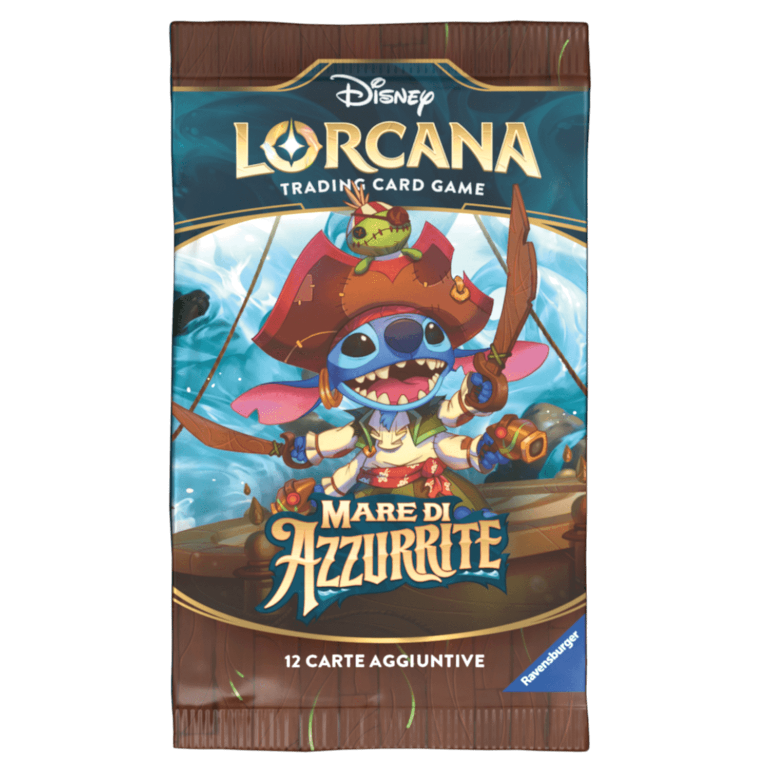Disney lorcana – mare di azzurrite – bustina da 12 carte – 8+ anni - RAVENSBURGER, Disney, Lorcana