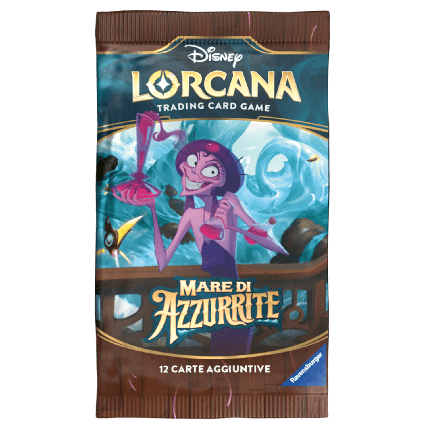 Disney lorcana – mare di azzurrite – bustina da 12 carte – 8+ anni - RAVENSBURGER, Disney, Lorcana