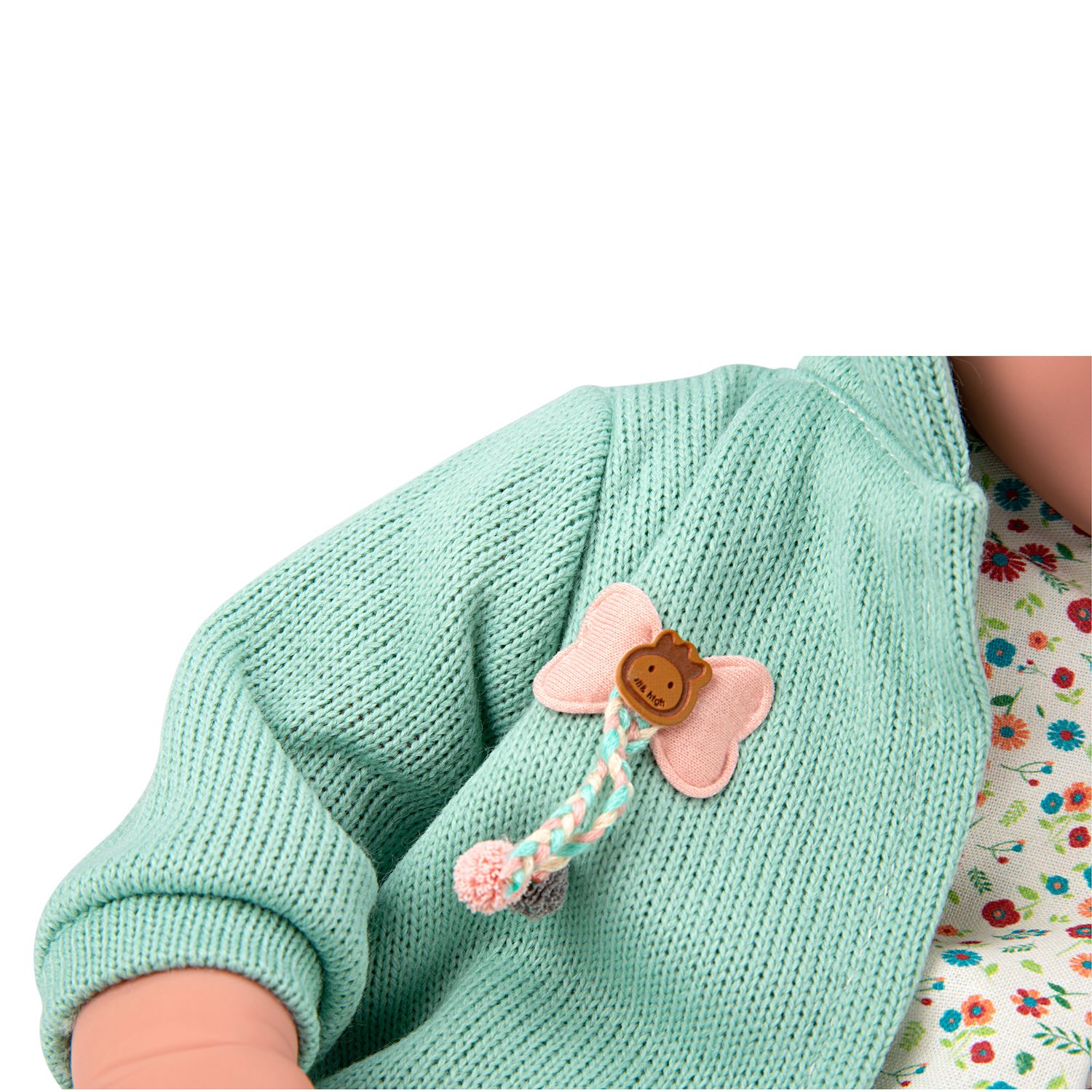 Bambola isabel - menta - 45 cm - LOVE BEBÈ