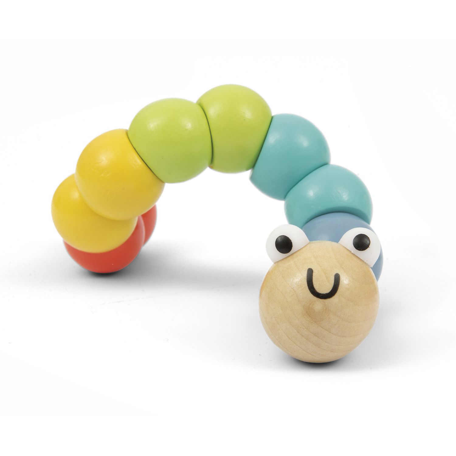 Mini bruco in legno assortito in vari colori - wood "n" play - WOOD 'N' PLAY