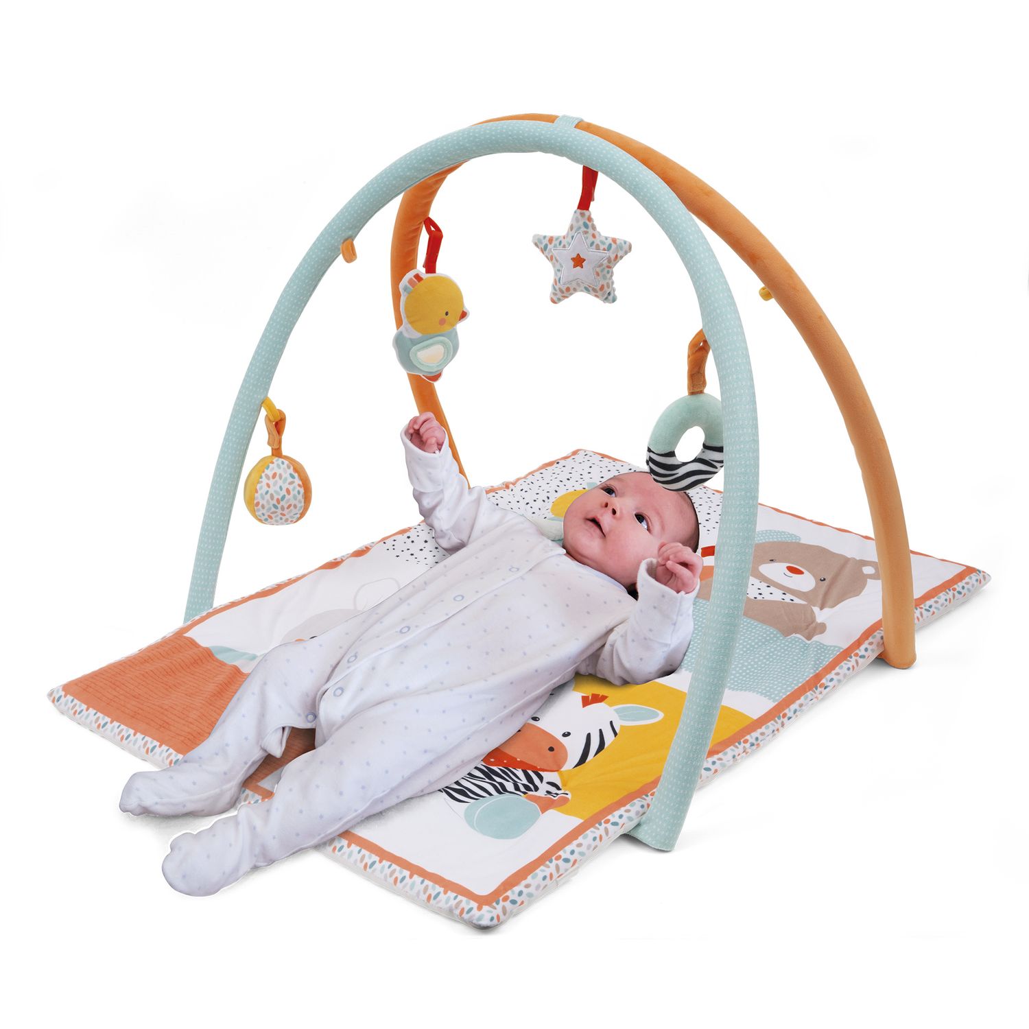 Palestrina my first activity gym – tappeto gioco morbido con archetti e giochi sensoriali - 0+ - baby smile - BABY SMILE