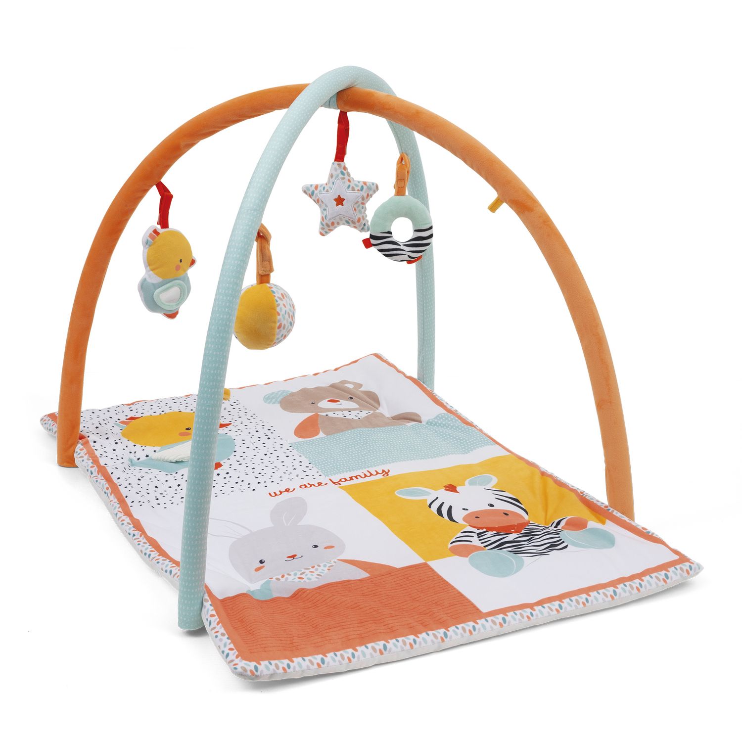 Palestrina my first activity gym – tappeto gioco morbido con archetti e giochi sensoriali - 0+ - baby smile - BABY SMILE