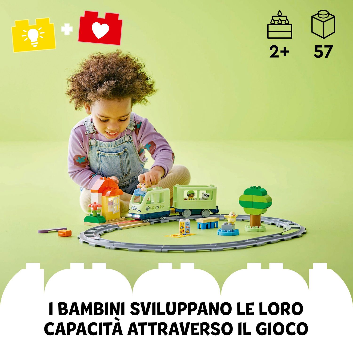 Lego duplo 10427 treno d’avventura interattivo, giochi educativi per bambini 2+ con mattoncini multifunzione, regalo didattico - LEGO DUPLO, Lego