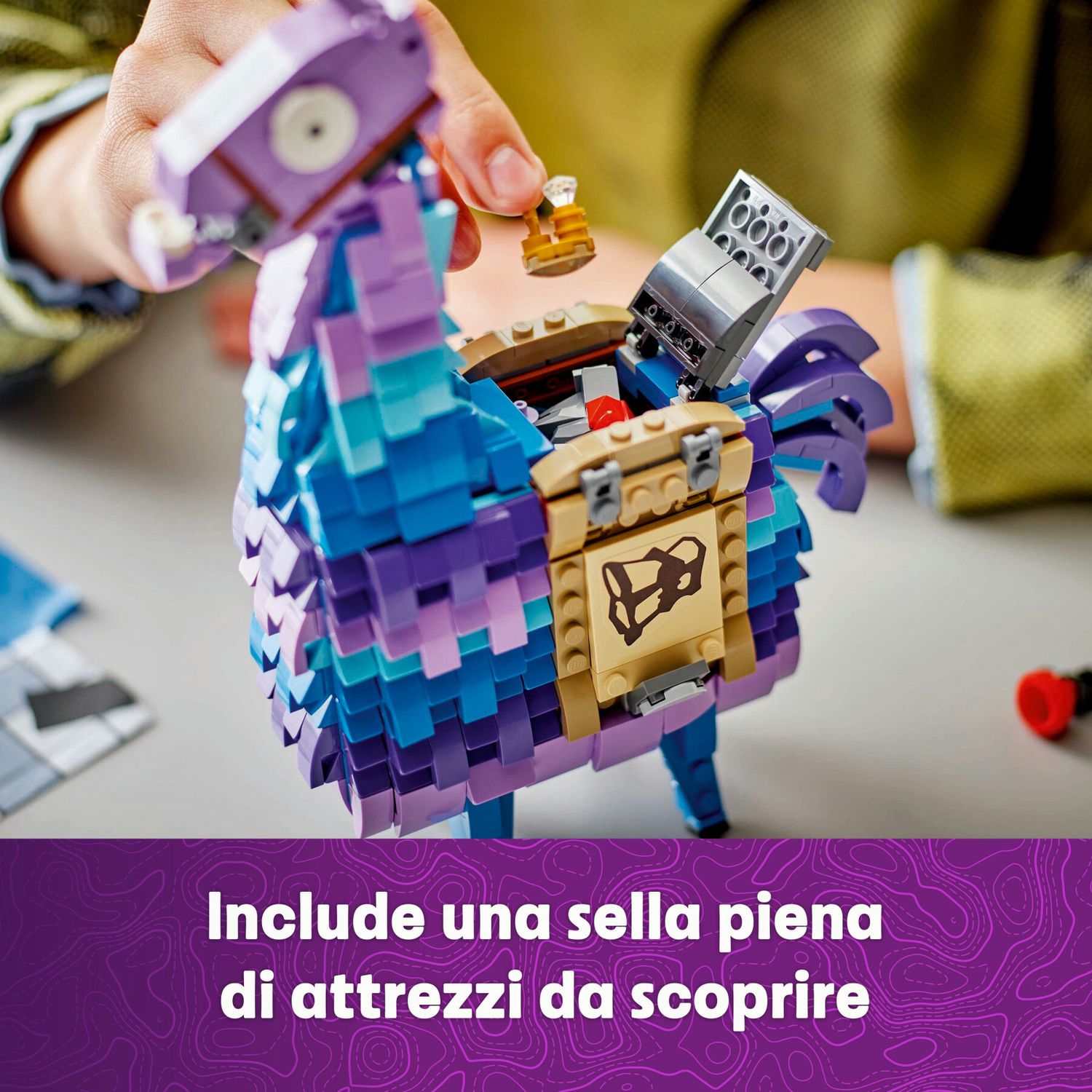 Lego fortnite 77071 lama delle scorte, personaggio giocattolo dal videogioco da collezione, gioco per bambini 12+, idea regalo - Lego
