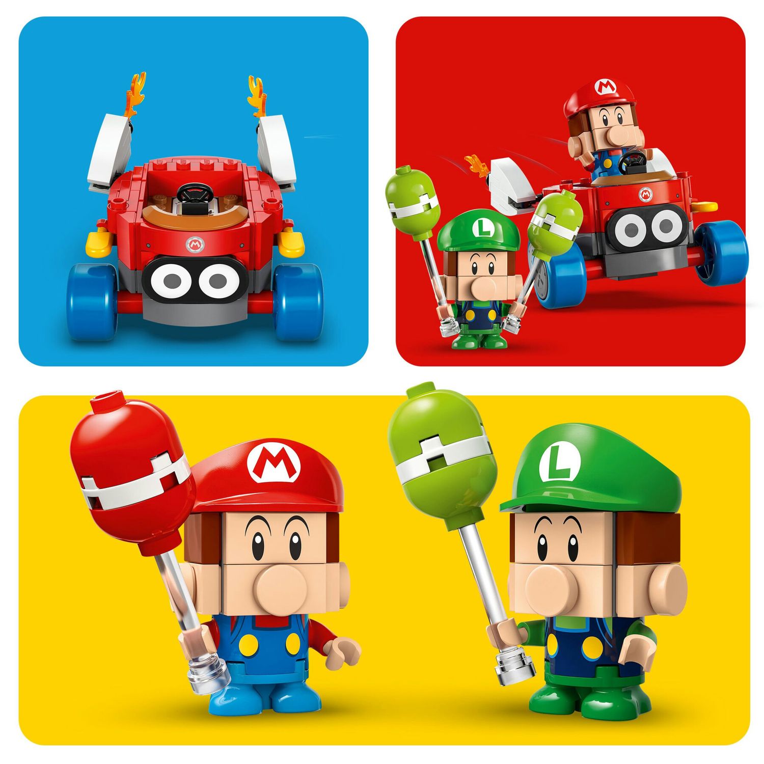 Lego super mario 72034 mario kart : baby mario vs baby luigi, 2 auto da corsa da costruire con personaggi, giochi bambini 8+ - LEGO® Super Mario™, Super Mario, Lego