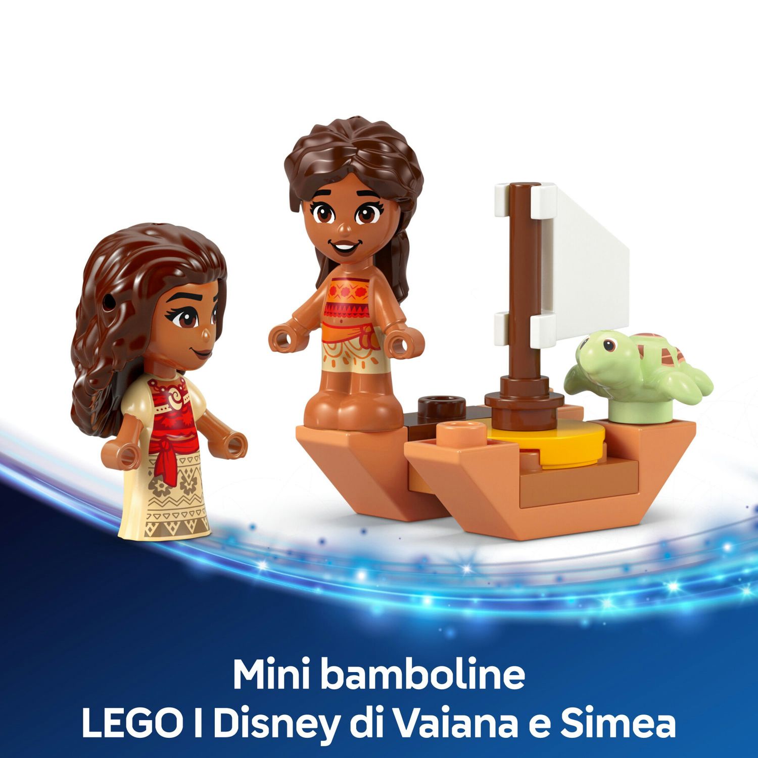 Lego  disney 43260 divertimento sull’isola di vaiana, casa delle bambole giocattolo, giochi bambini 5+, regalo da principesse - LEGO DISNEY PRINCESS, Lego