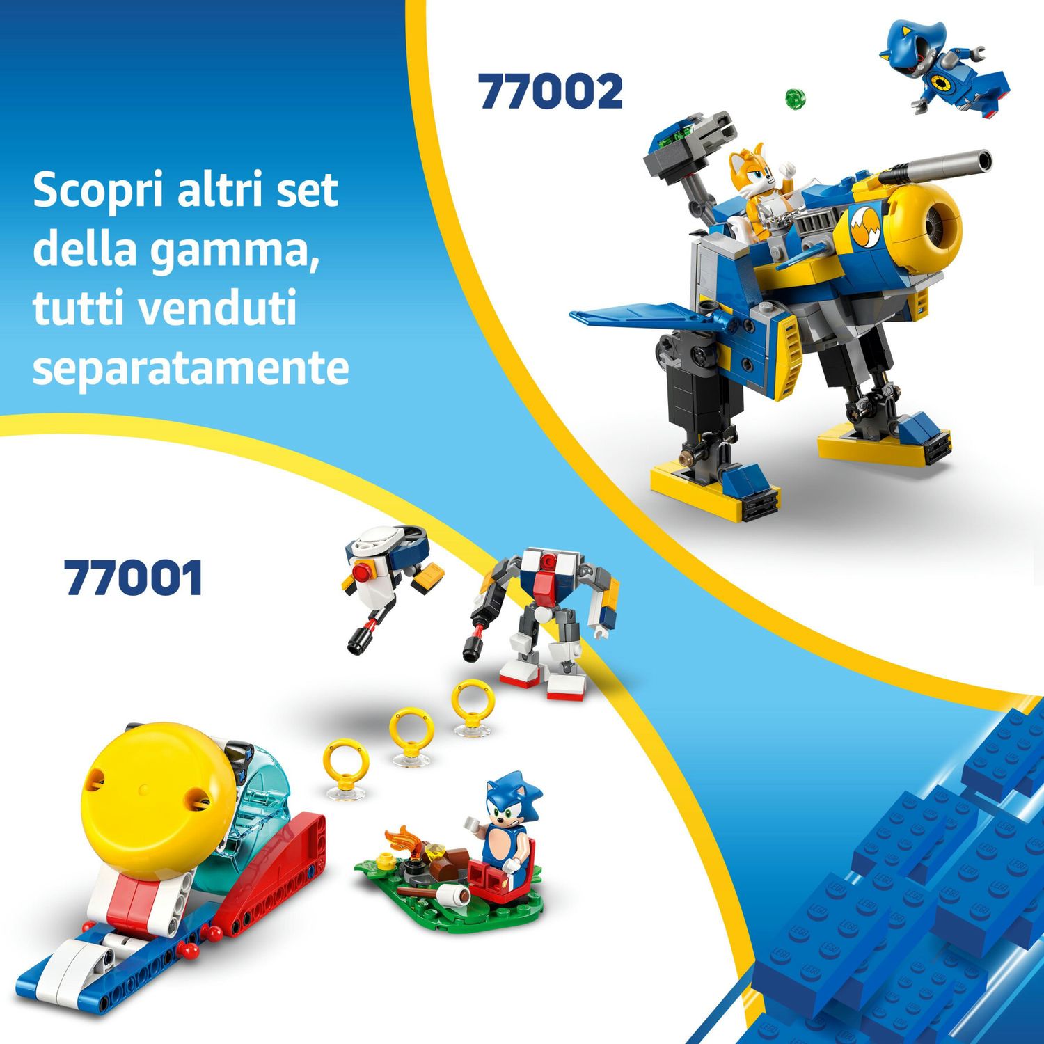 Lego sonic 77003 super shadow vs. biolizard, giochi d'azione per bambini 9+, personaggi e robot giocattolo, regalo per gamer - Sonic, Lego