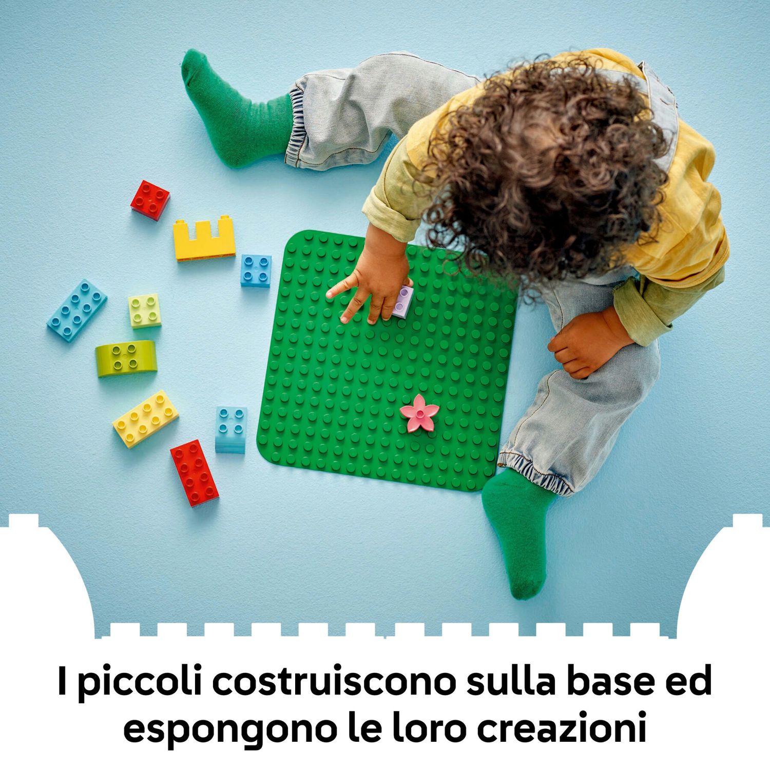 Lego duplo classic 10460 base verde, piastra giocattolo per mattoncini da 24x24 bottoncini, costruzioni creative per bambini - LEGO DUPLO, Lego