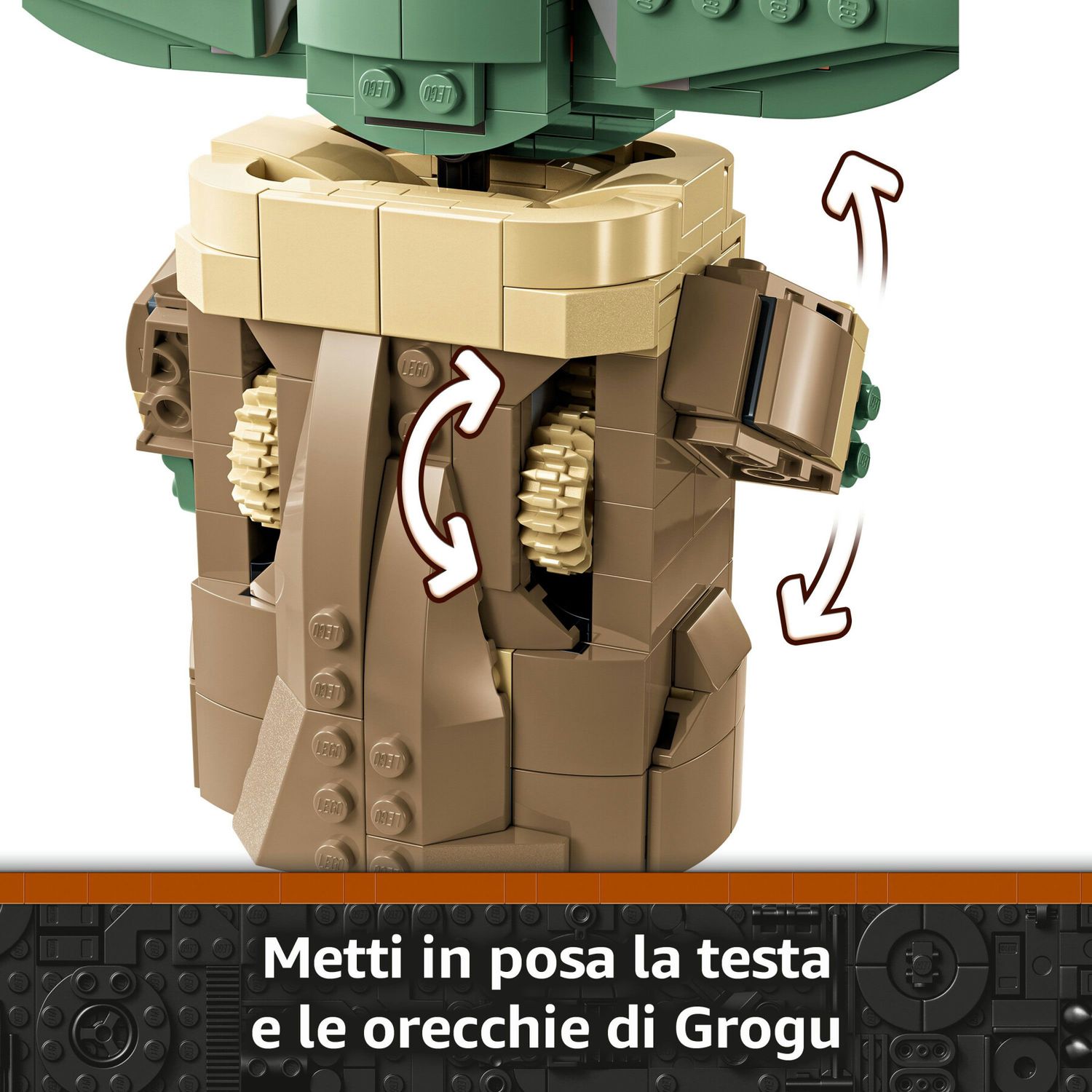 Lego star wars 75403 grogu e carrozzina con rana sorgan e minifigure di grogu da collezione, giocattolo per bambini 10+ - LEGO® Star Wars™, Lego, Star Wars