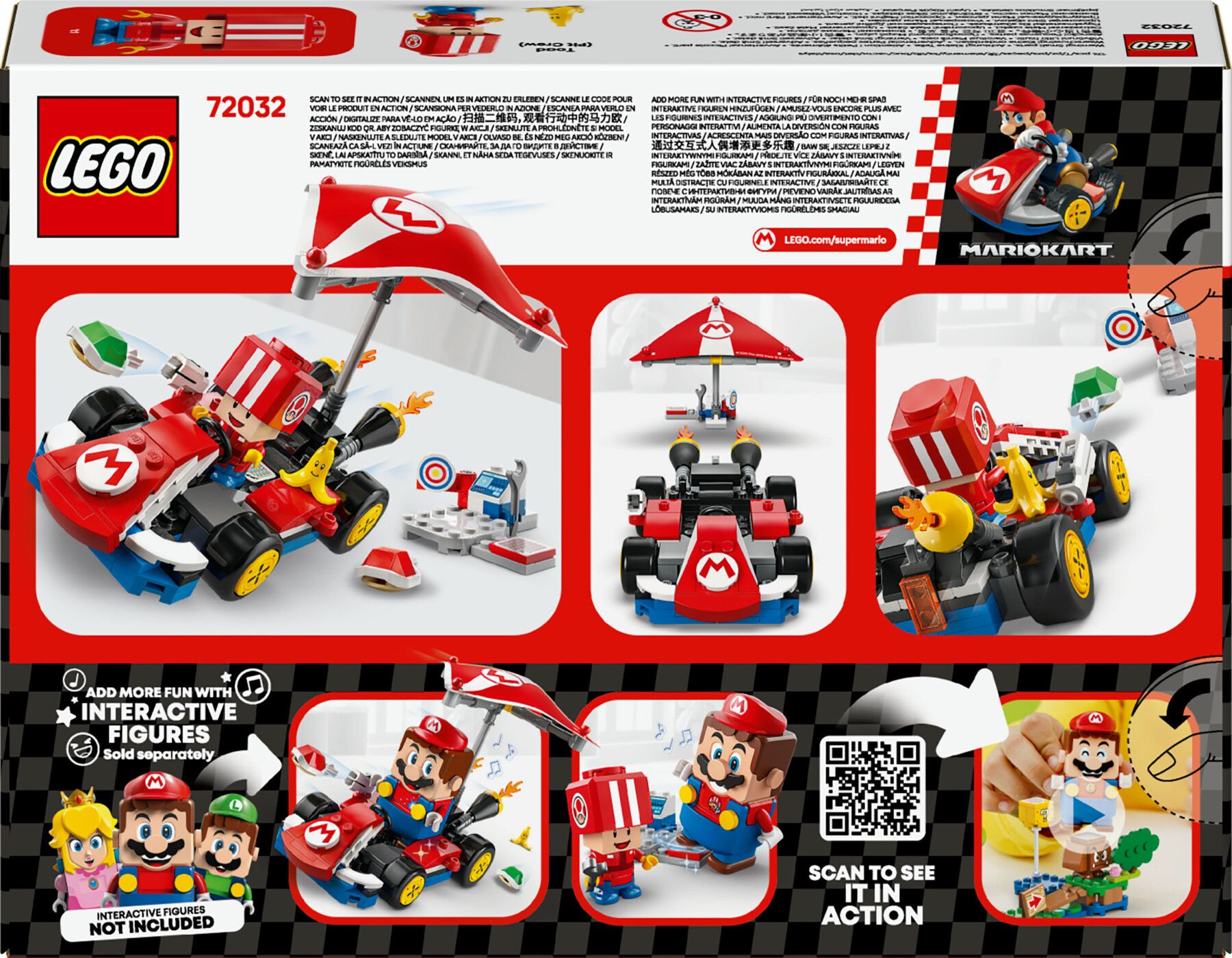 Lego super mario 72032 mario kart : kart standard, macchina giocattolo con toad, giochi per bambini 7+ nintendo da collezione - LEGO® Super Mario™, Super Mario, Lego