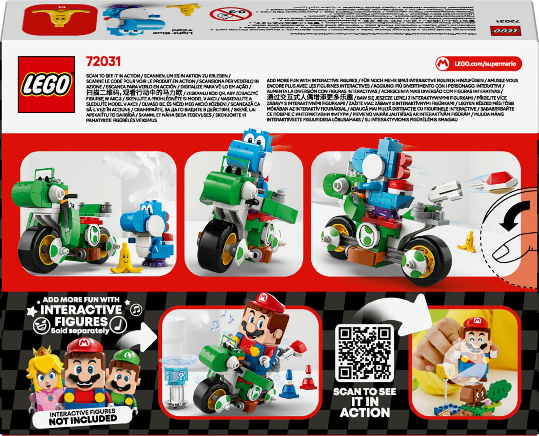 Lego super mario 72031 mario kart : moto yoshi, giocattolo interattivo, giochi per bambini 7+, regalo nintendo da collezione - LEGO® Super Mario™, Lego