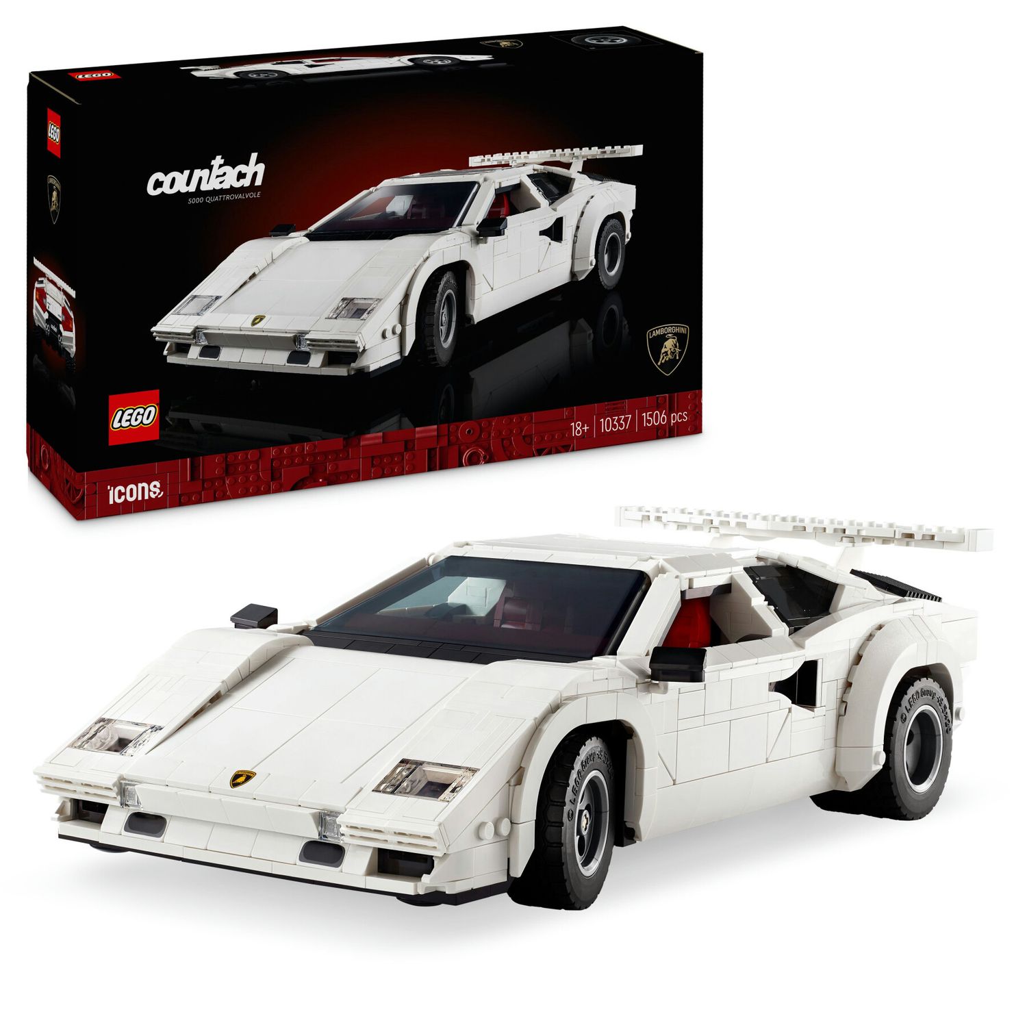 Lego icons 10337 lamborghini countach 5000 quattrovalvole