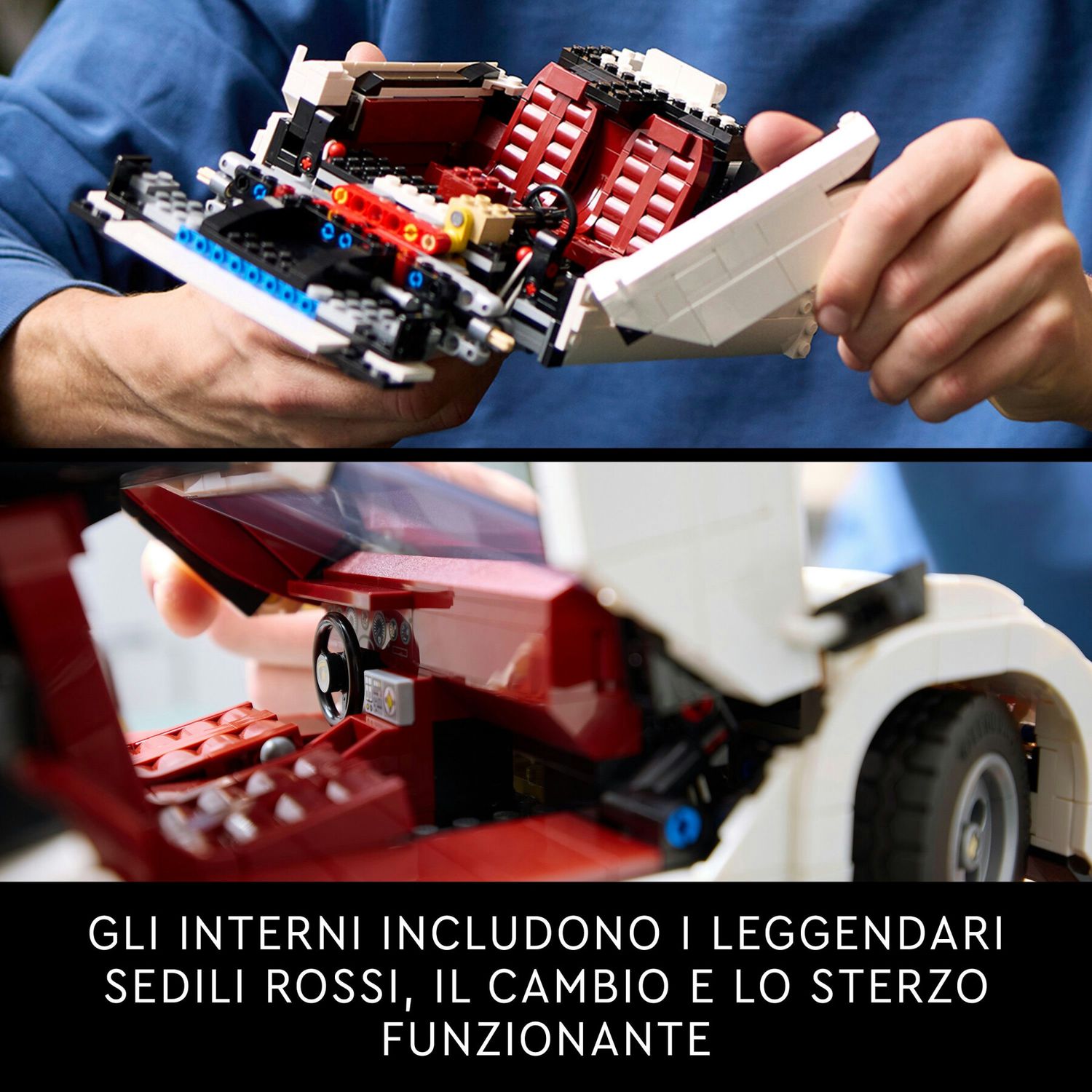 Lego  icons 10337 lamborghini countach 5000 quattrovalvole, modellino di auto per adulti, regalo uomo o donna da collezione - Lego, LEGO ICONS