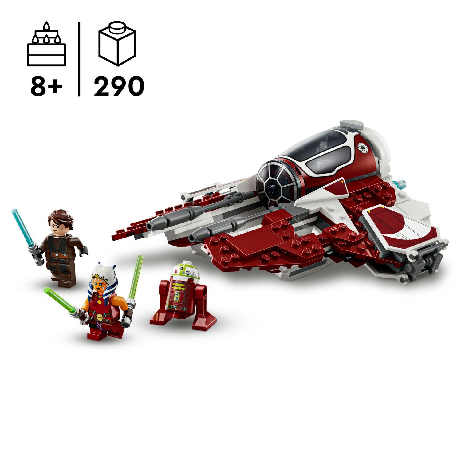 Lego star wars 75401 jedi interceptor di ahsoka con minifigure di anakin skywalker e droide, starfighter giocattolo bambini 8+ - LEGO® Star Wars™, Lego, Star Wars